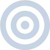 Target style shooting target with concentric circles.