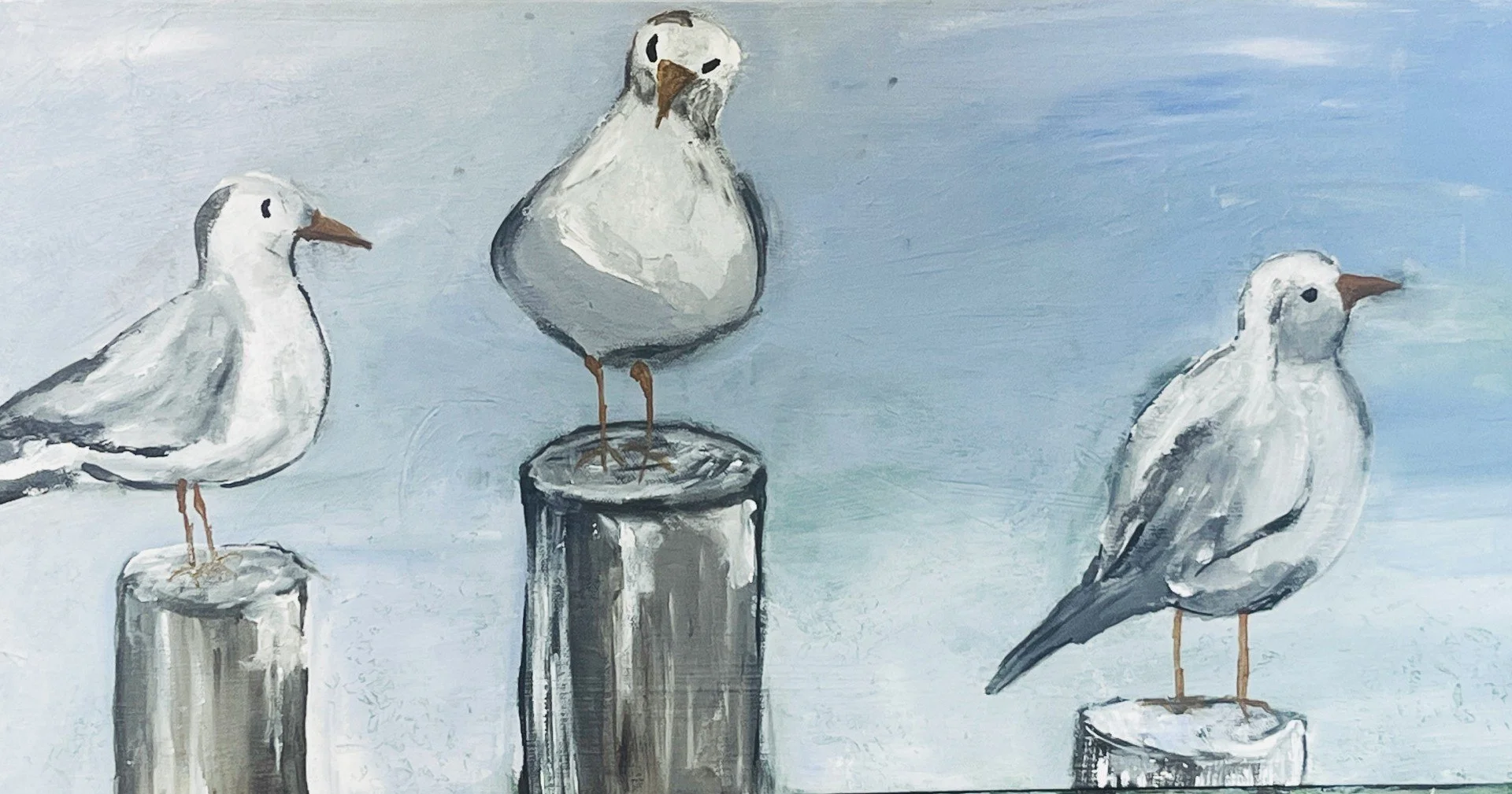 Gulls on logs.jpg