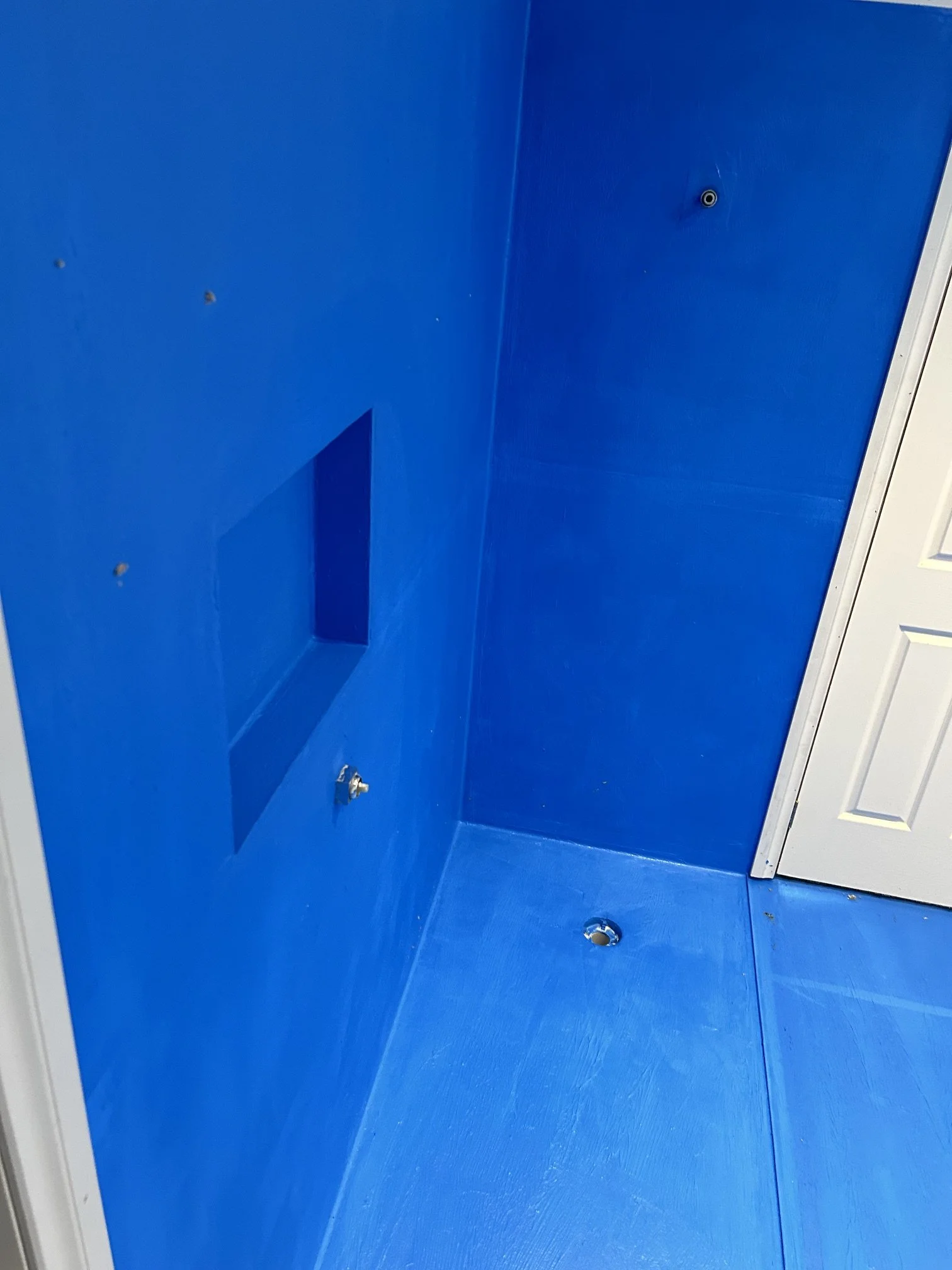 Example of waterproofing in bathroom