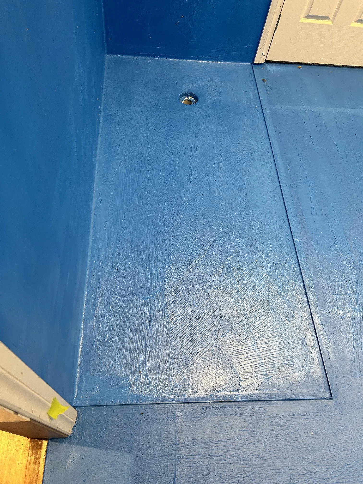Example of waterproofing in bathroom