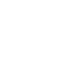 Graze Logo. Blank white square with zig zag lines through it replicating fish grazing in water.