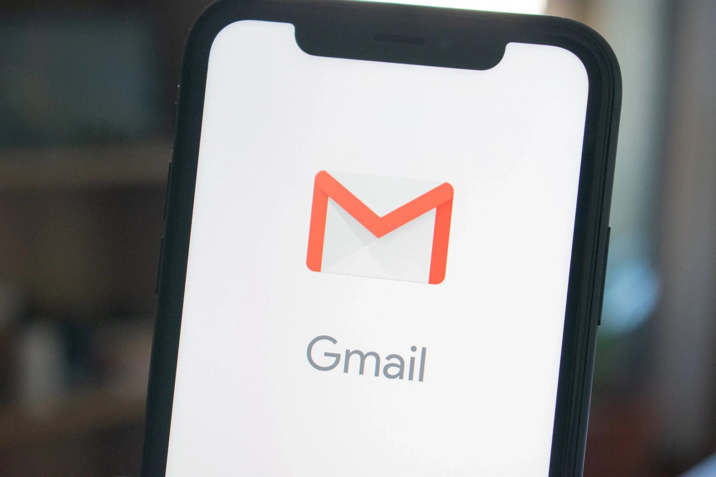 Gmail app logo displayed on a smartphone screen