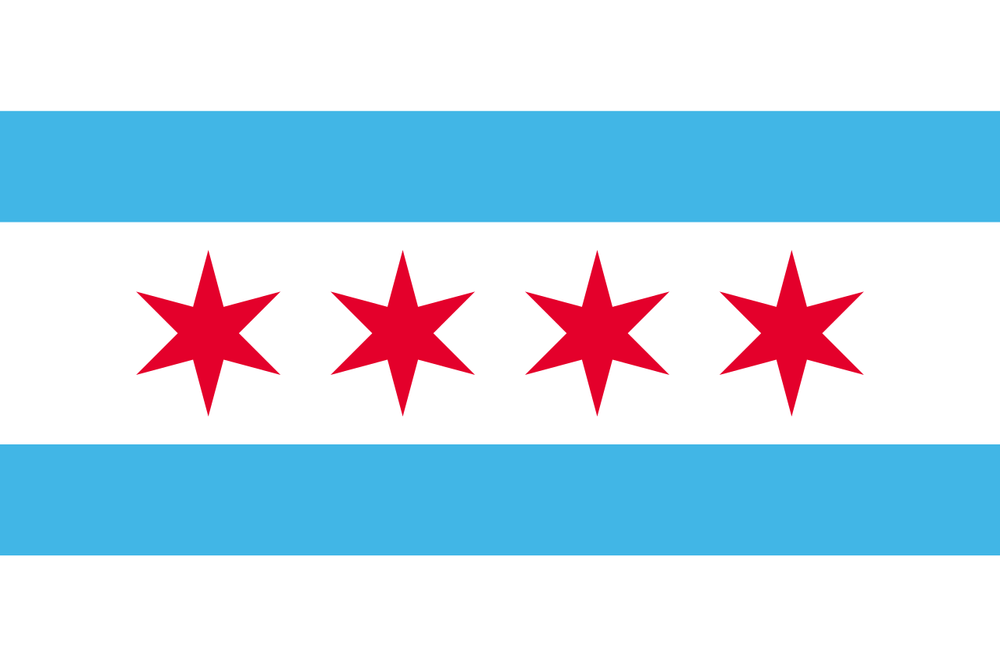 Flag of Chicago, Illinois