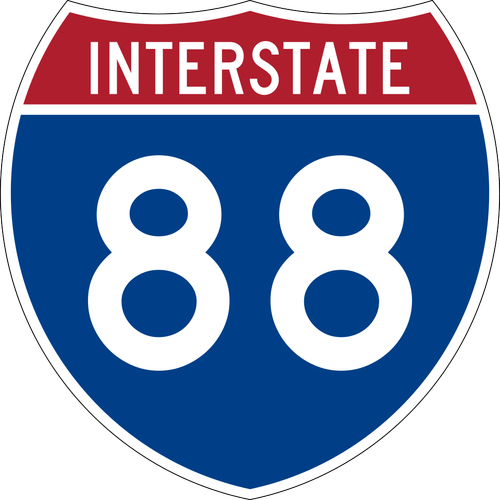 Interstate 88 shield