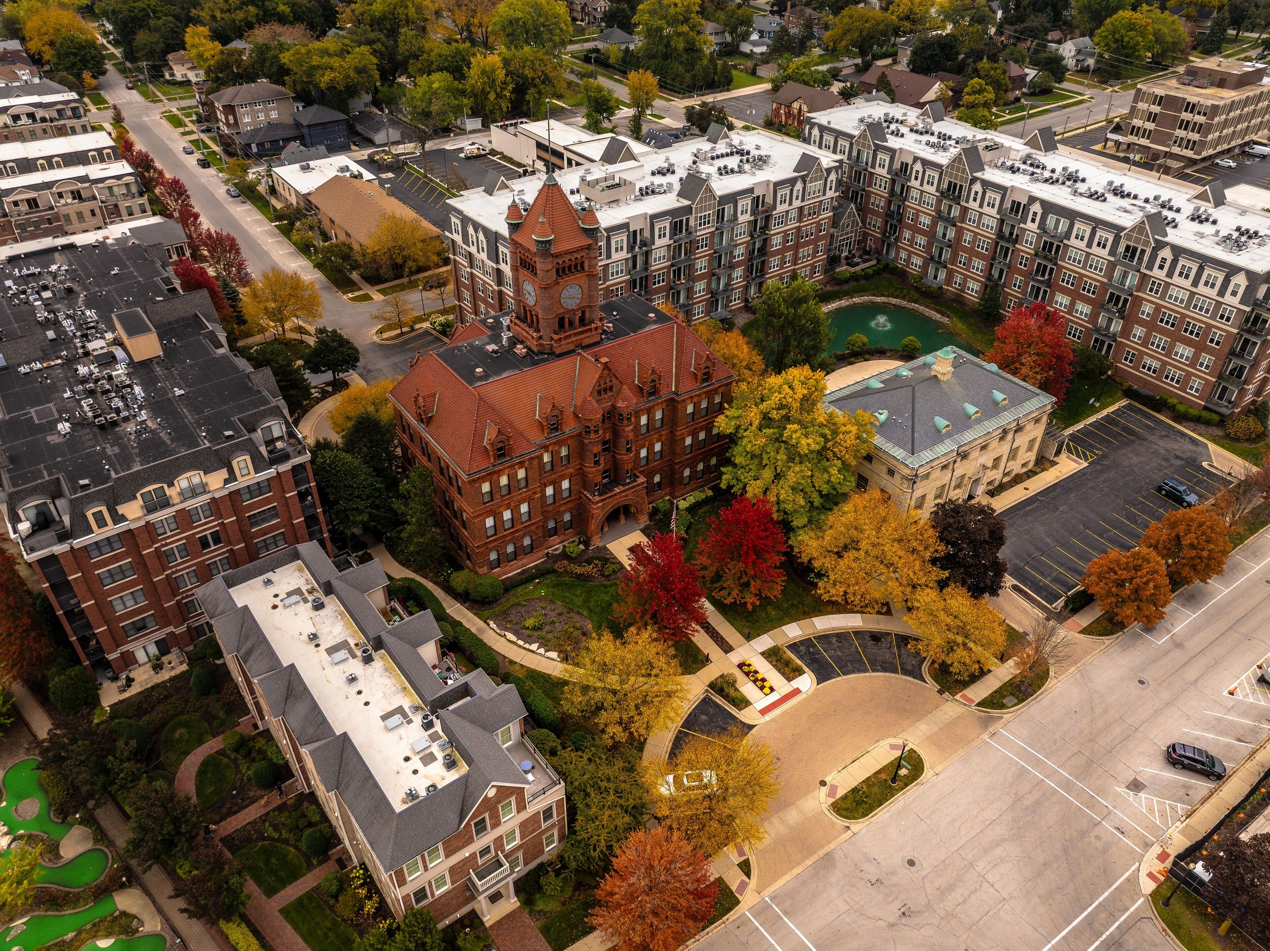 Wheaton College campus in Wheaton, Illinois