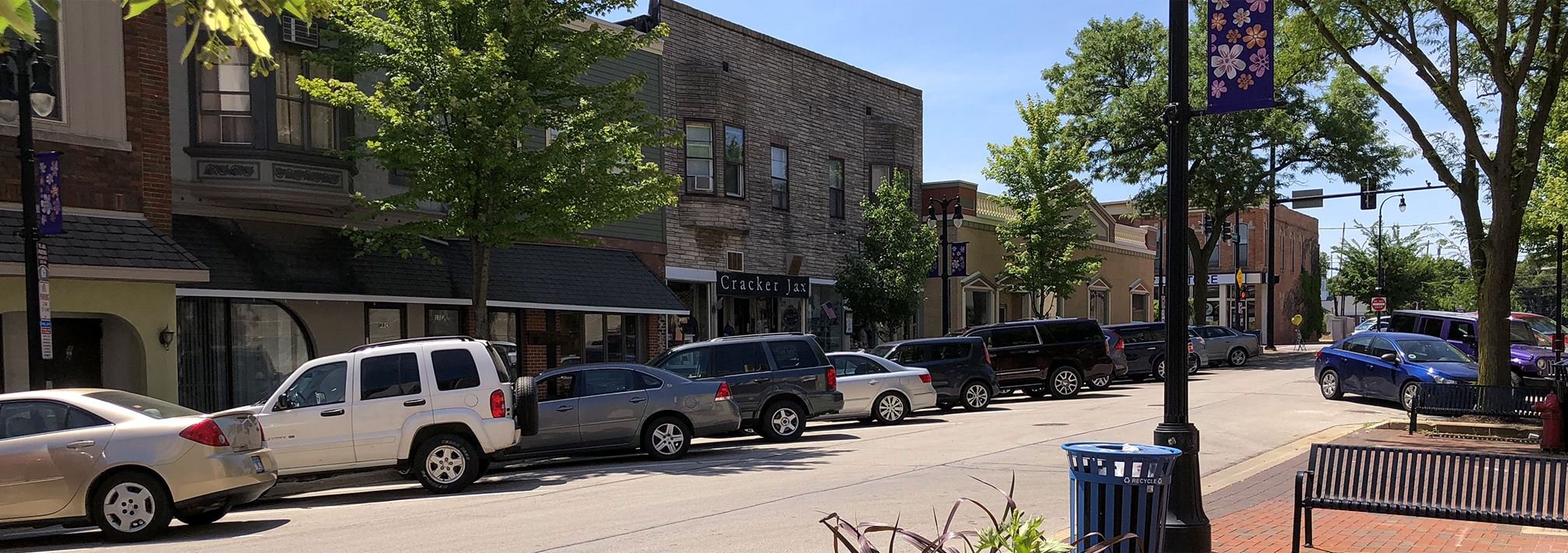 Downtown DeKalb, Illinois along Lincoln Highway