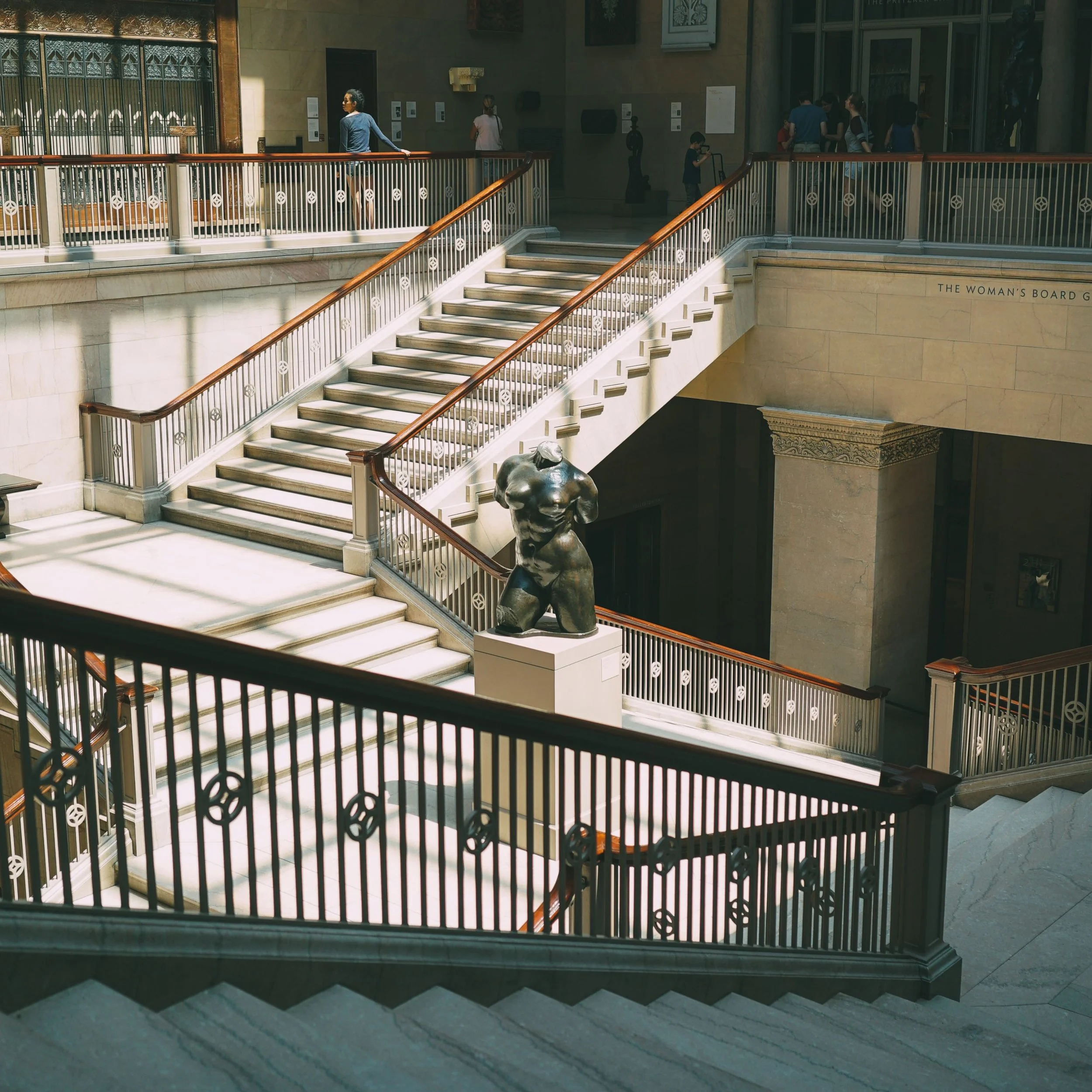 Interior architecture of a downtown Chicago cultural building