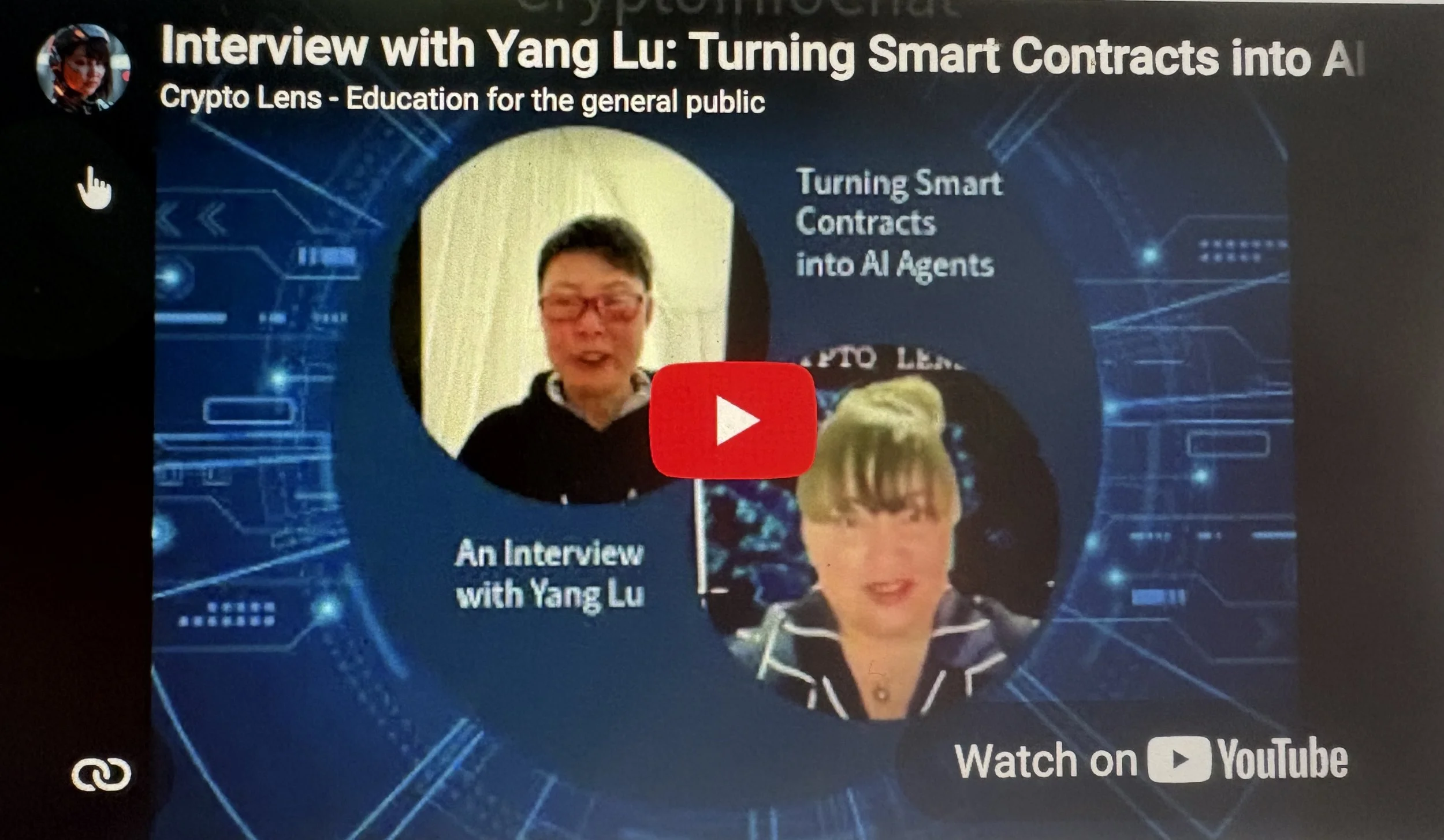 Interview with Yang Lu: Turning Smart Contracts into AI Agents