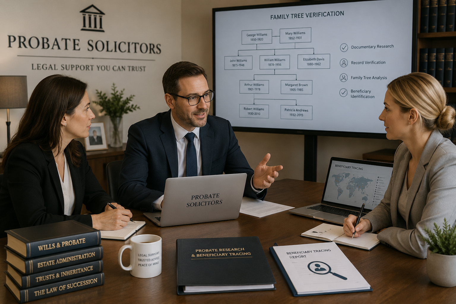 Why Probate Solicitors Choose Tracing Direct for Beneficiary Tracing and Probate Research