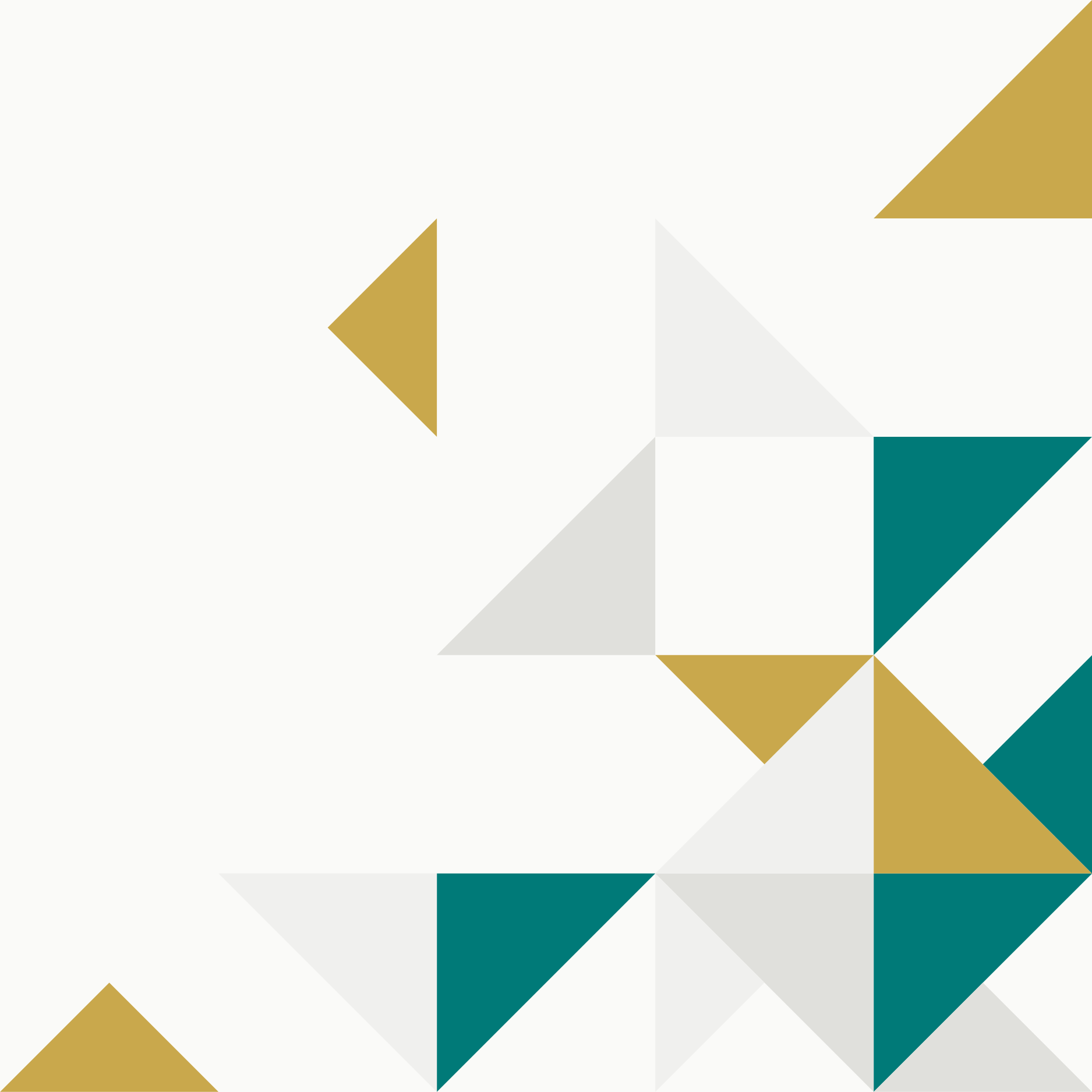 Abstract geometric background with triangles and polygons in shades of gold, gray, and teal.