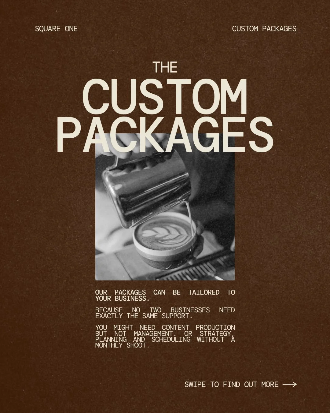 Need social media support, but can&rsquo;t see a package that quite fits your business? We can create a custom Square One package just for you&hellip;

We&rsquo;ve all been in the situation where we want a service, but perhaps just &lsquo;a lil bit o
