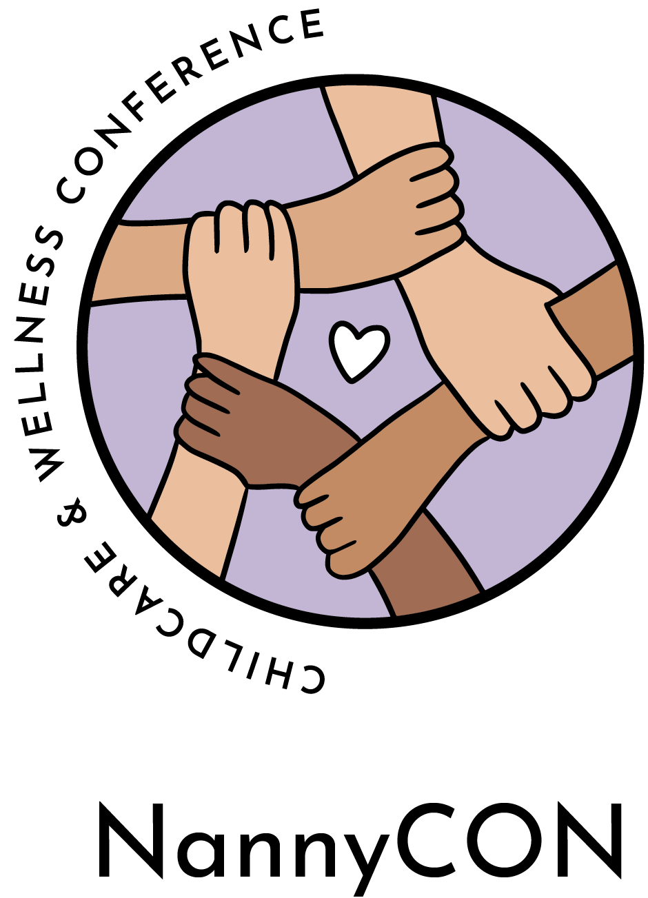 Illustration of diverse hands holding each other's wrists in a circular formation with a small heart in the center, symbolizing unity and support.