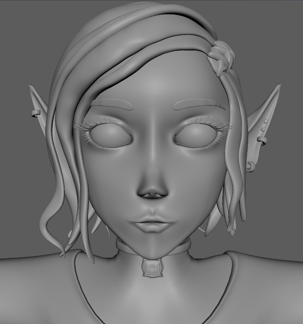 Olive Hart - 3D Model Autodesk Maya 2024