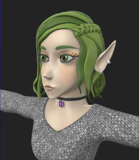 Olive Hart - 3D Model Autodesk Maya 2024