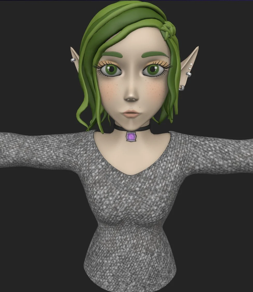 Olive Hart - 3D Model Autodesk Maya 2024
