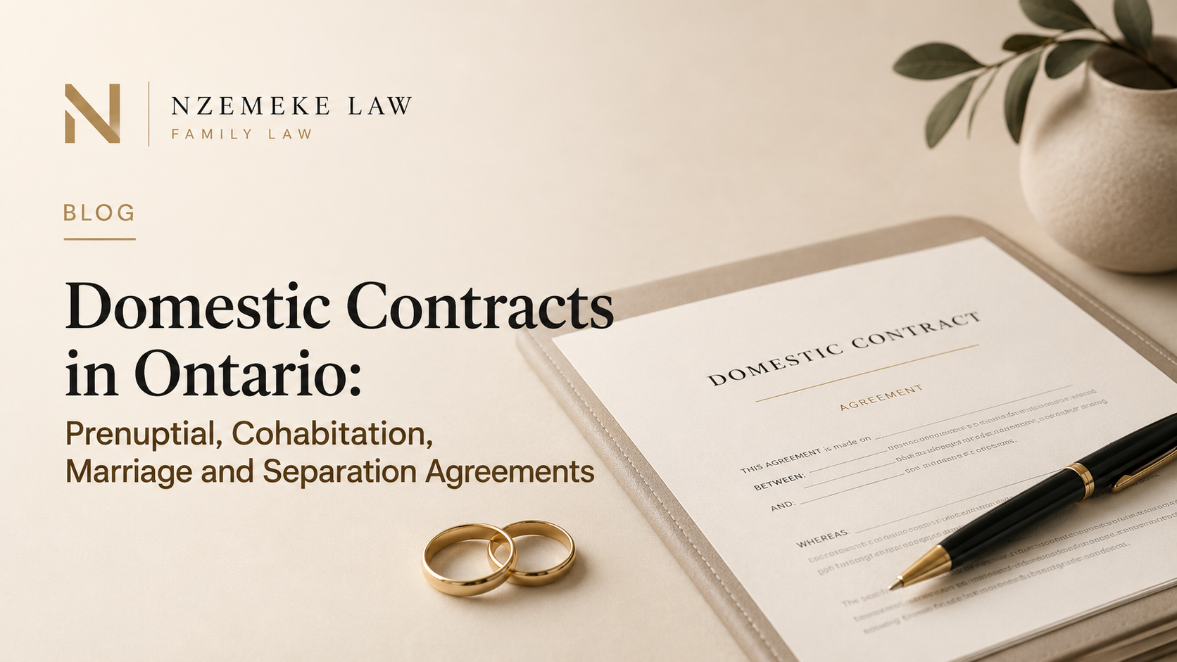 Cohabitation, Marriage and Separation Agreements