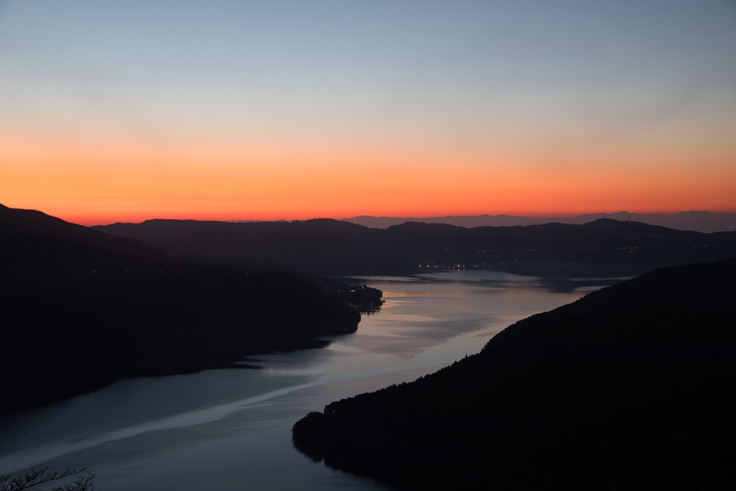 Kanagawa - Hakone at sunrise