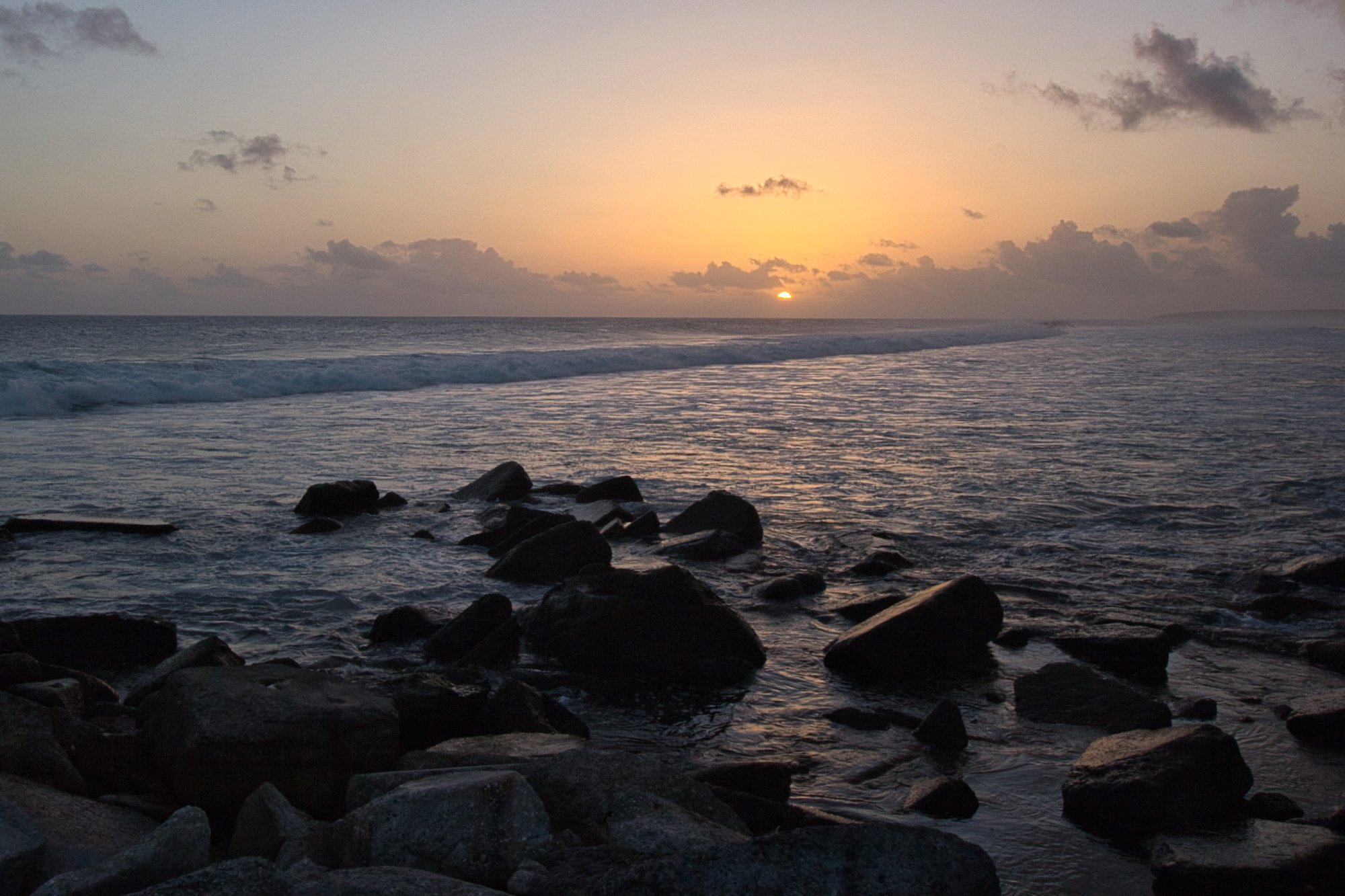 Diego Garcia sunset on west coast