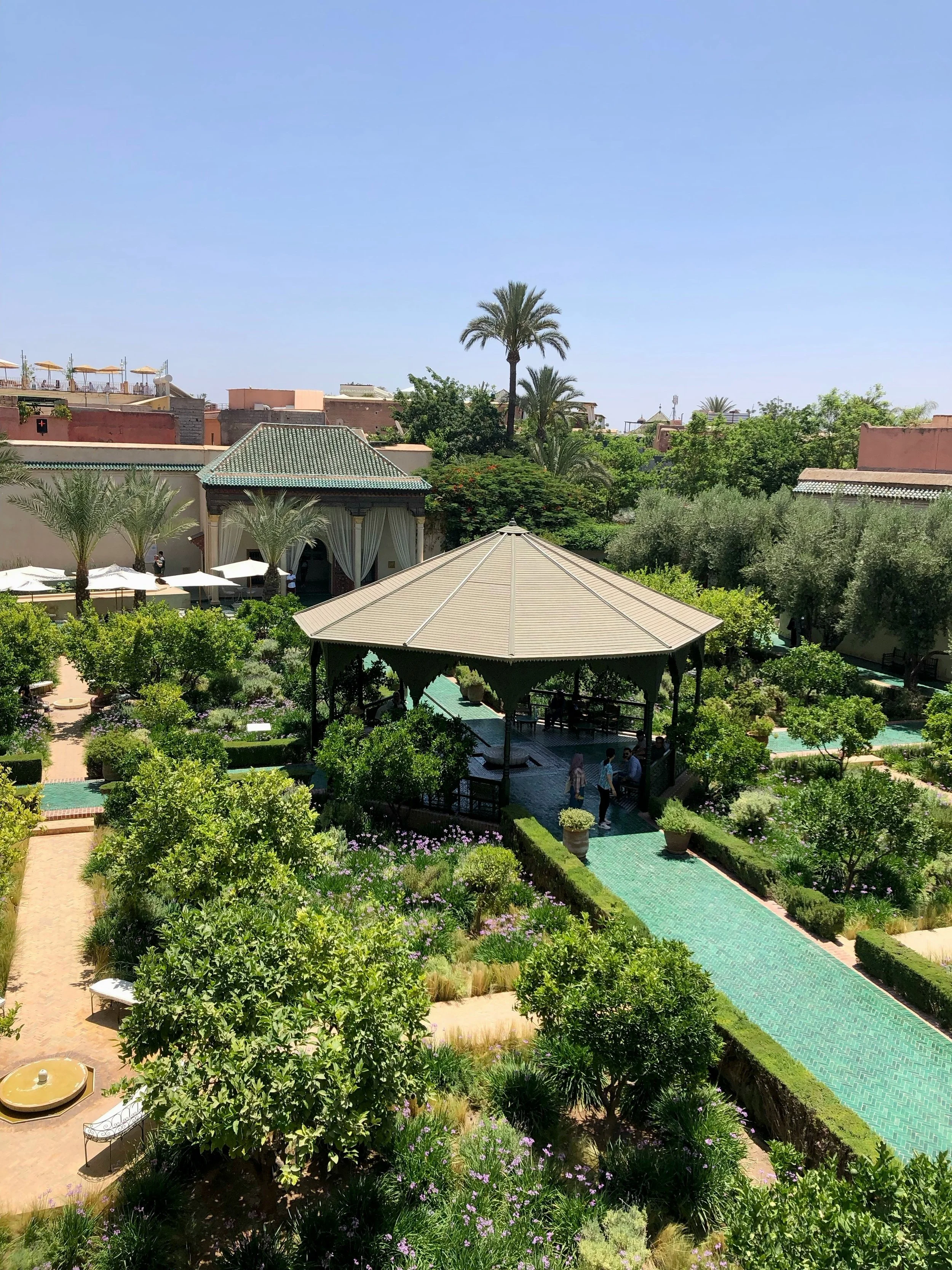 Morocco Vistas | Moorish & Andalusian Heritage — Le Jardin Secret gardens and fountains, Marrakech
