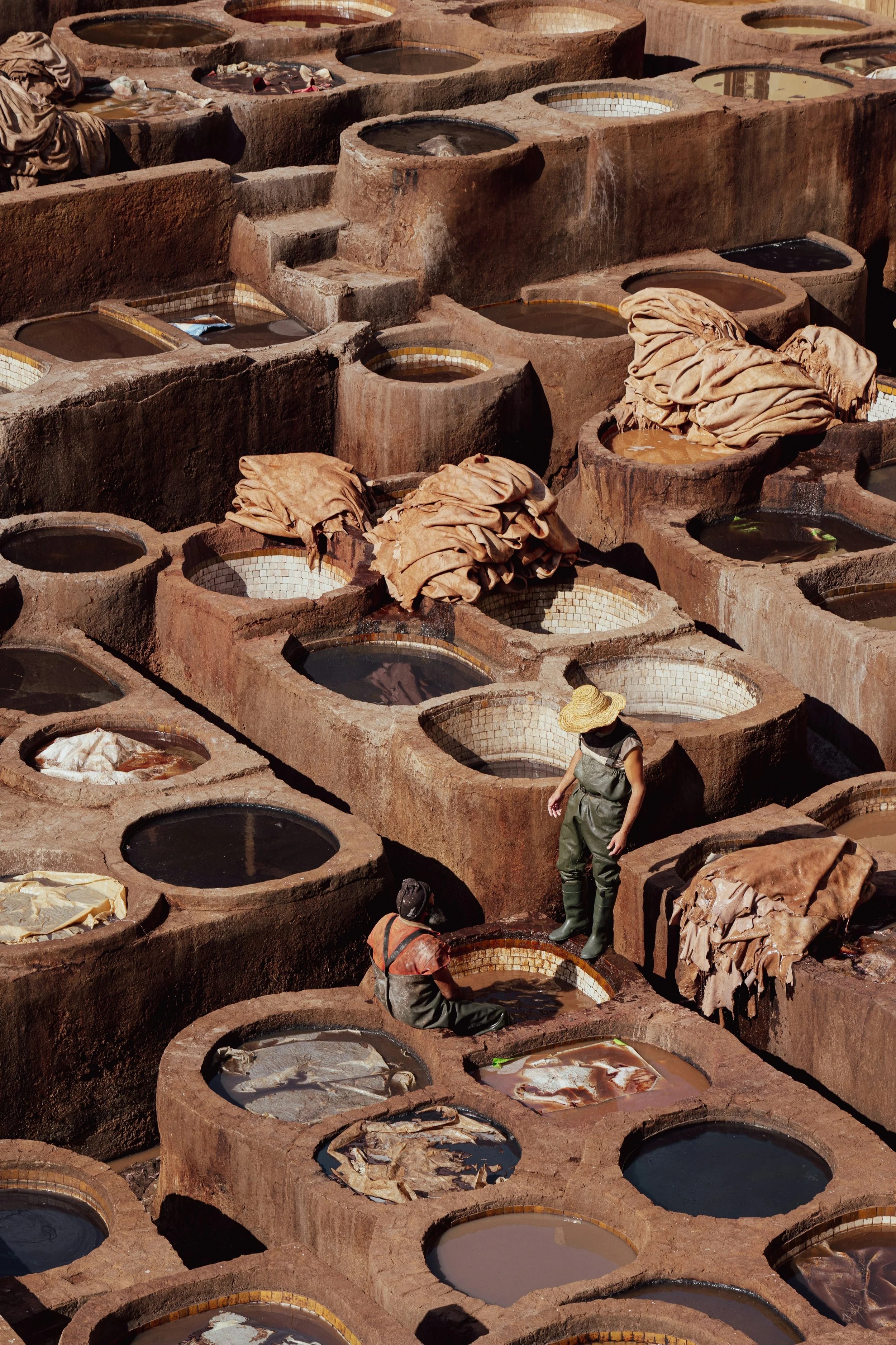 Morocco Vistas | Moorish & Andalusian Heritage — traditional Chouara Tannery, Fez medina
