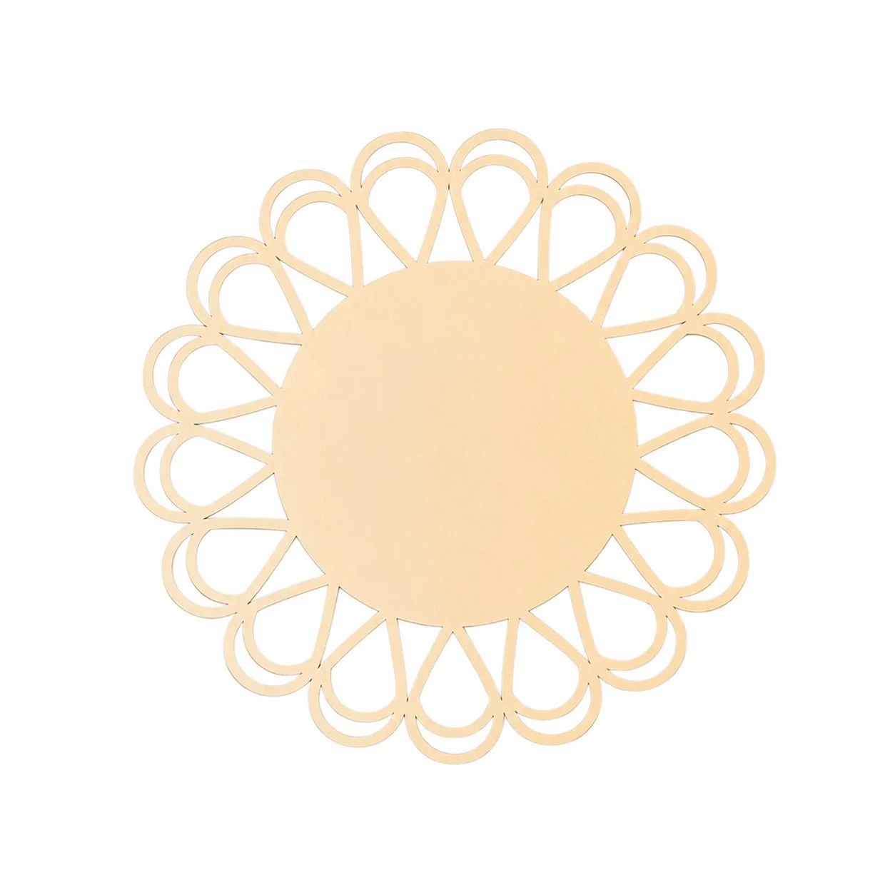 Bajoplato Natura Beige (Pack de 12)