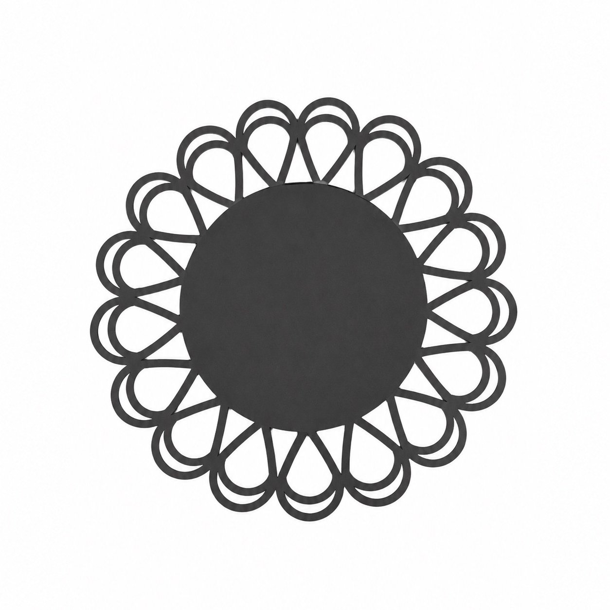 Bajoplato Natura Negro (Pack de 12)