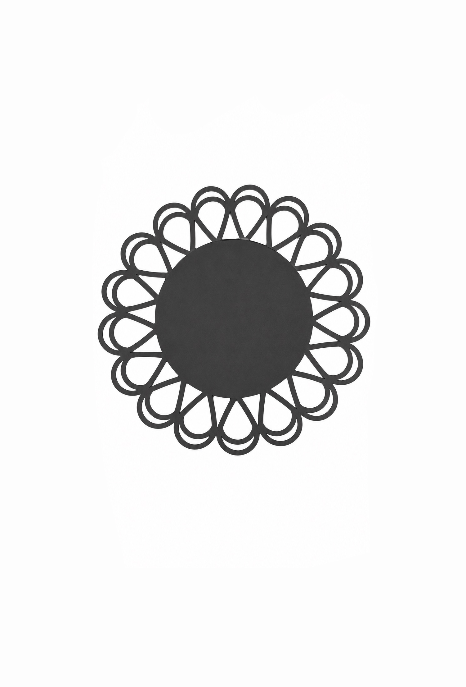 Bajoplato Natura Negro (Pack de 12)