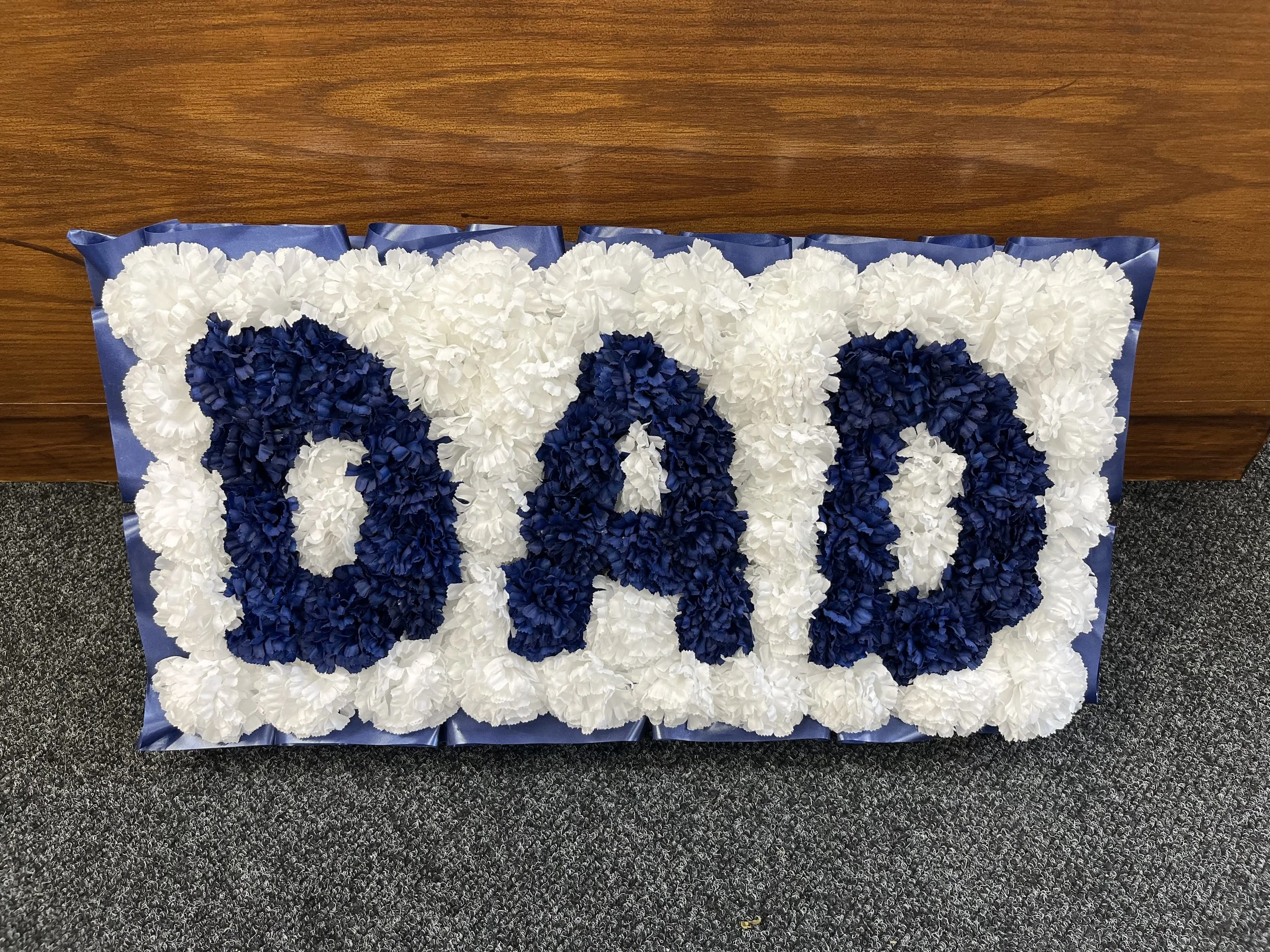 Elegant 'DAD' Silk Flower Tribute
