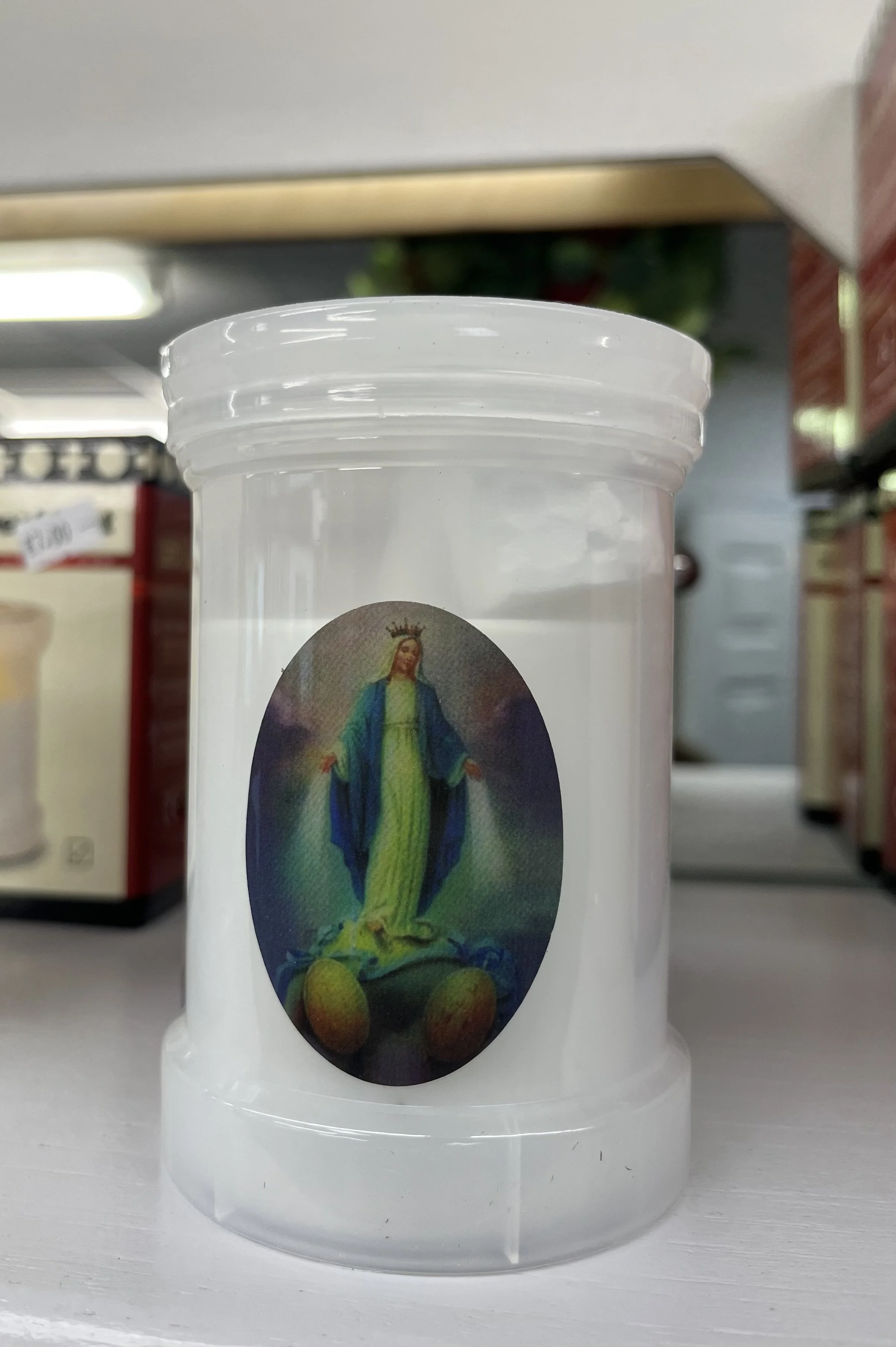 Serenity Prayer Candle outside