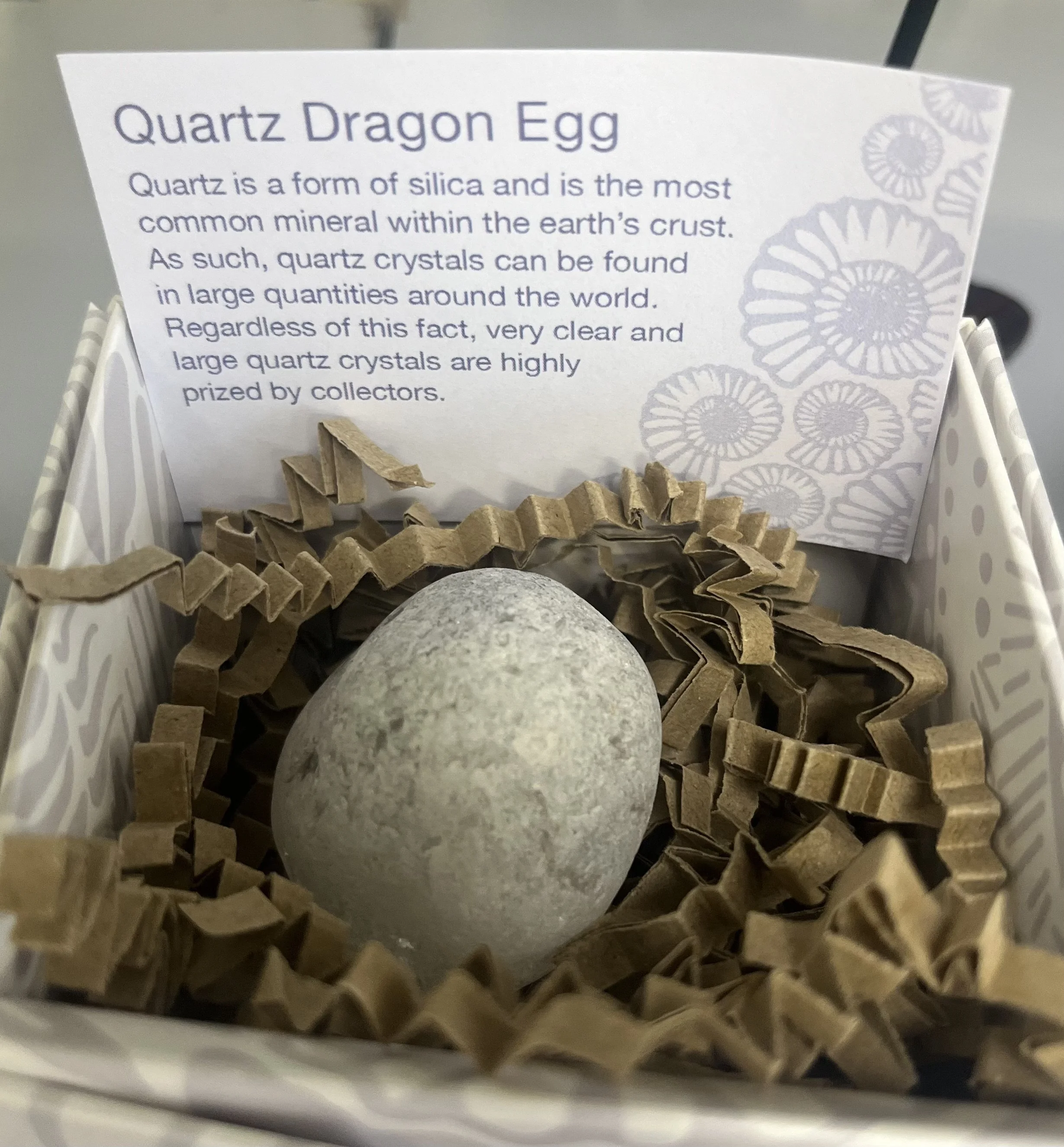 Quartz Dragon Egg Mineral Specimen
