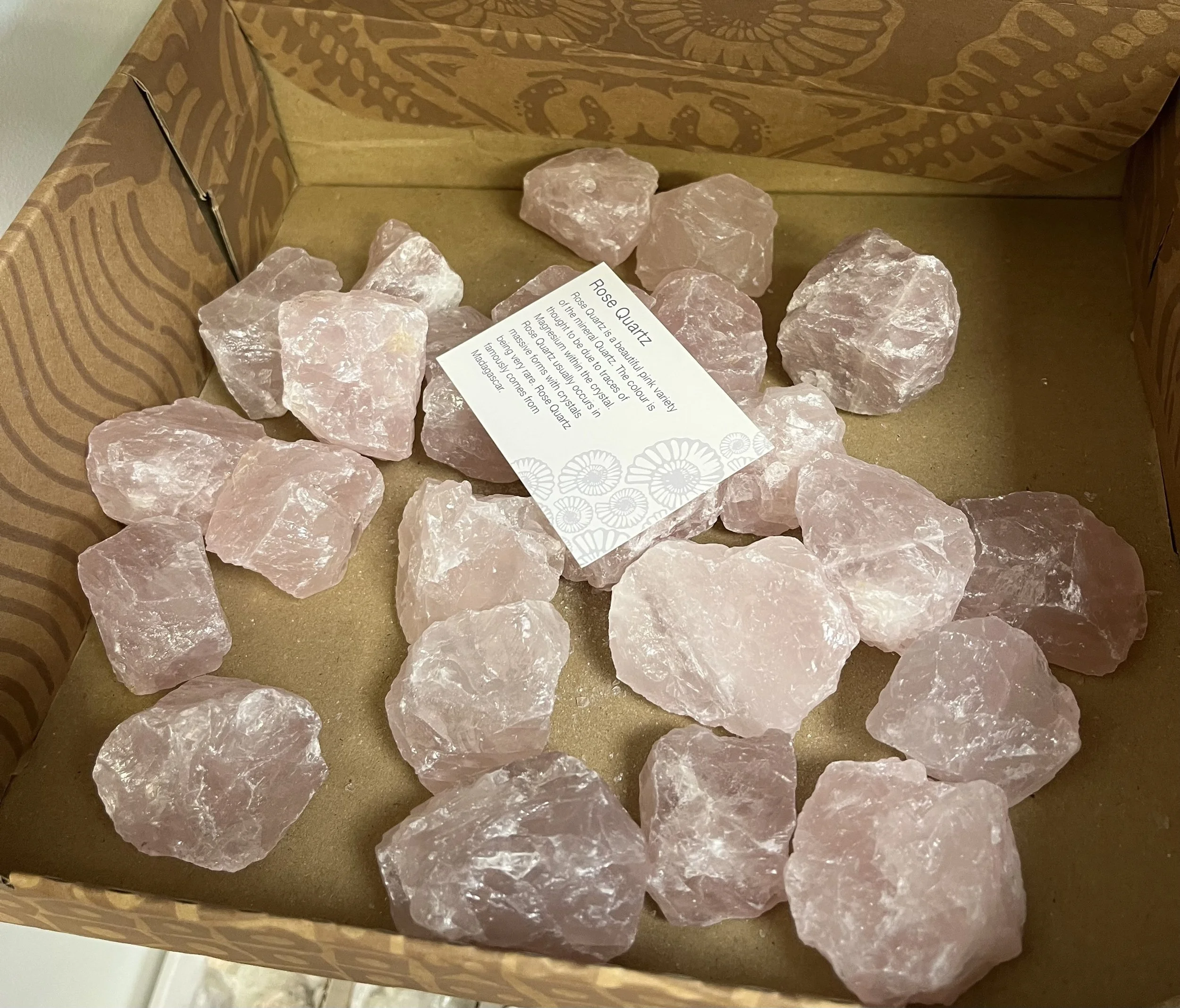 Raw Rose Quartz Healing Stones