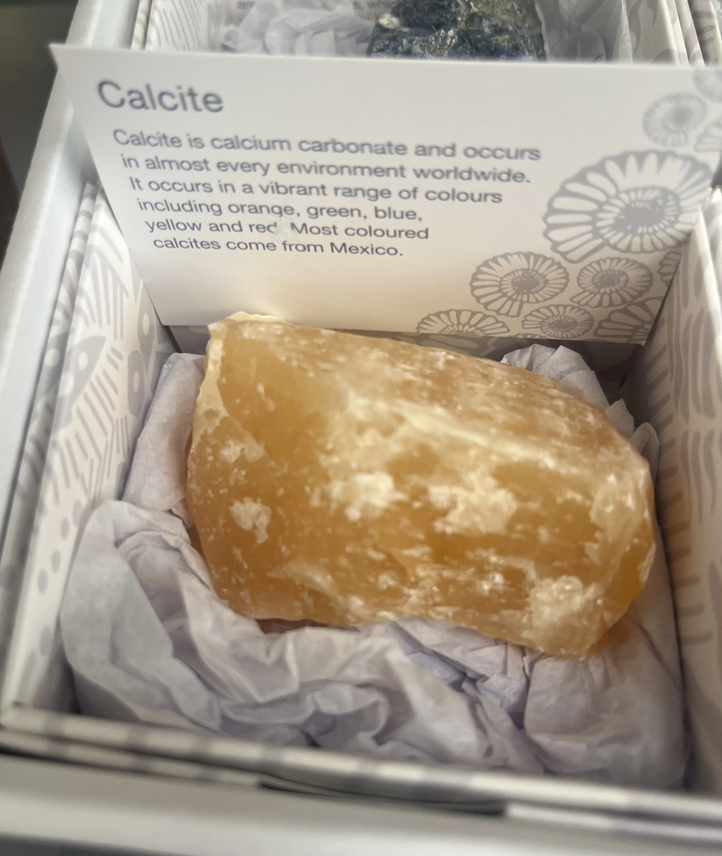 Vibrant Orange Calcite Crystal