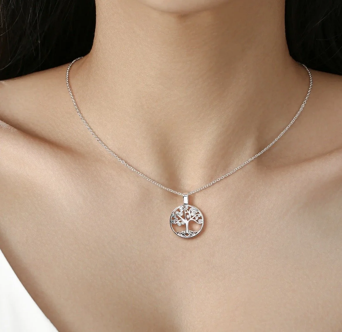 Tree of Life Silver Necklace