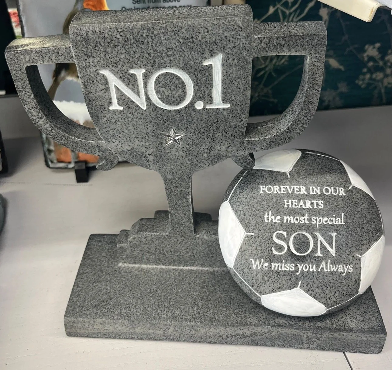 No.1 Son Football Plaque