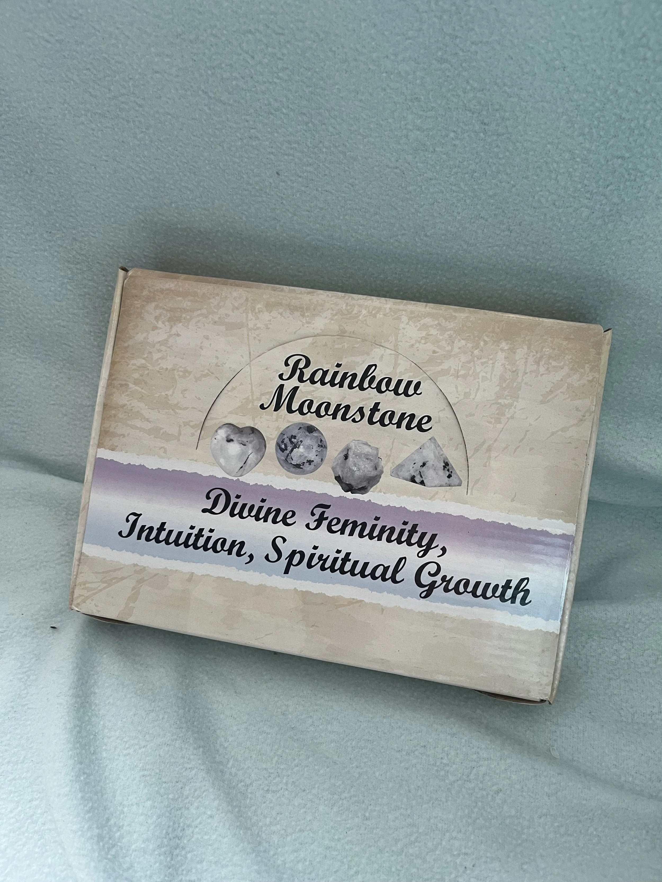 Rainbow Moonstone Crystal in gift boxes