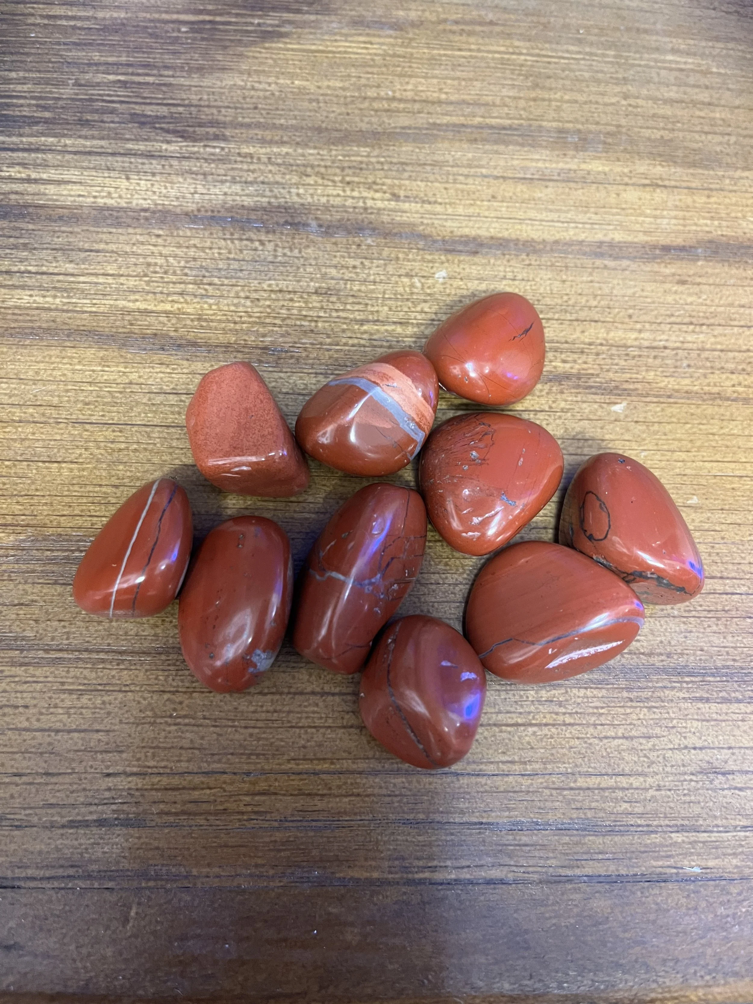 Vibrant Red Jasper Tumbled Stones