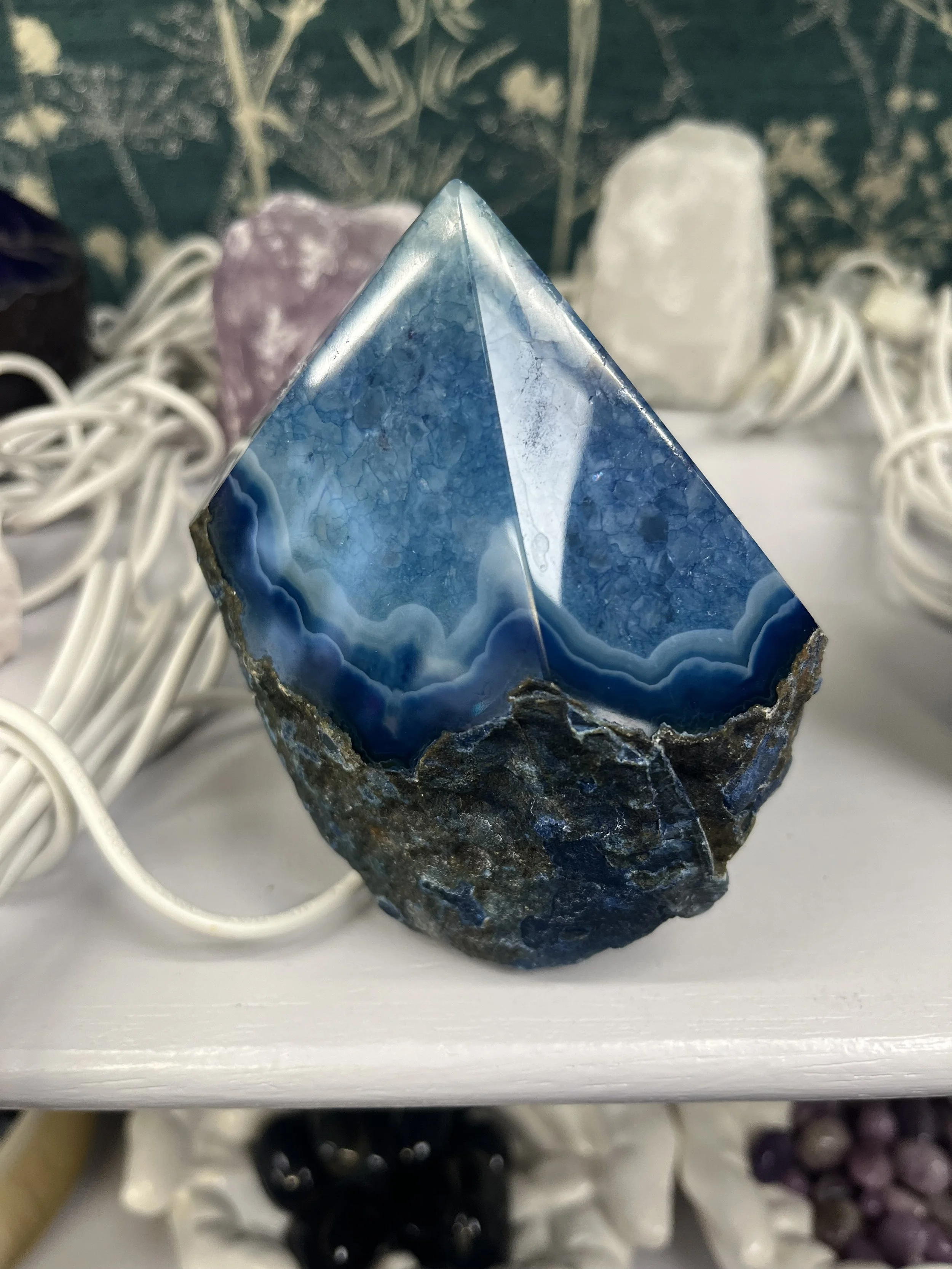 Blue Agate Tower lamp
