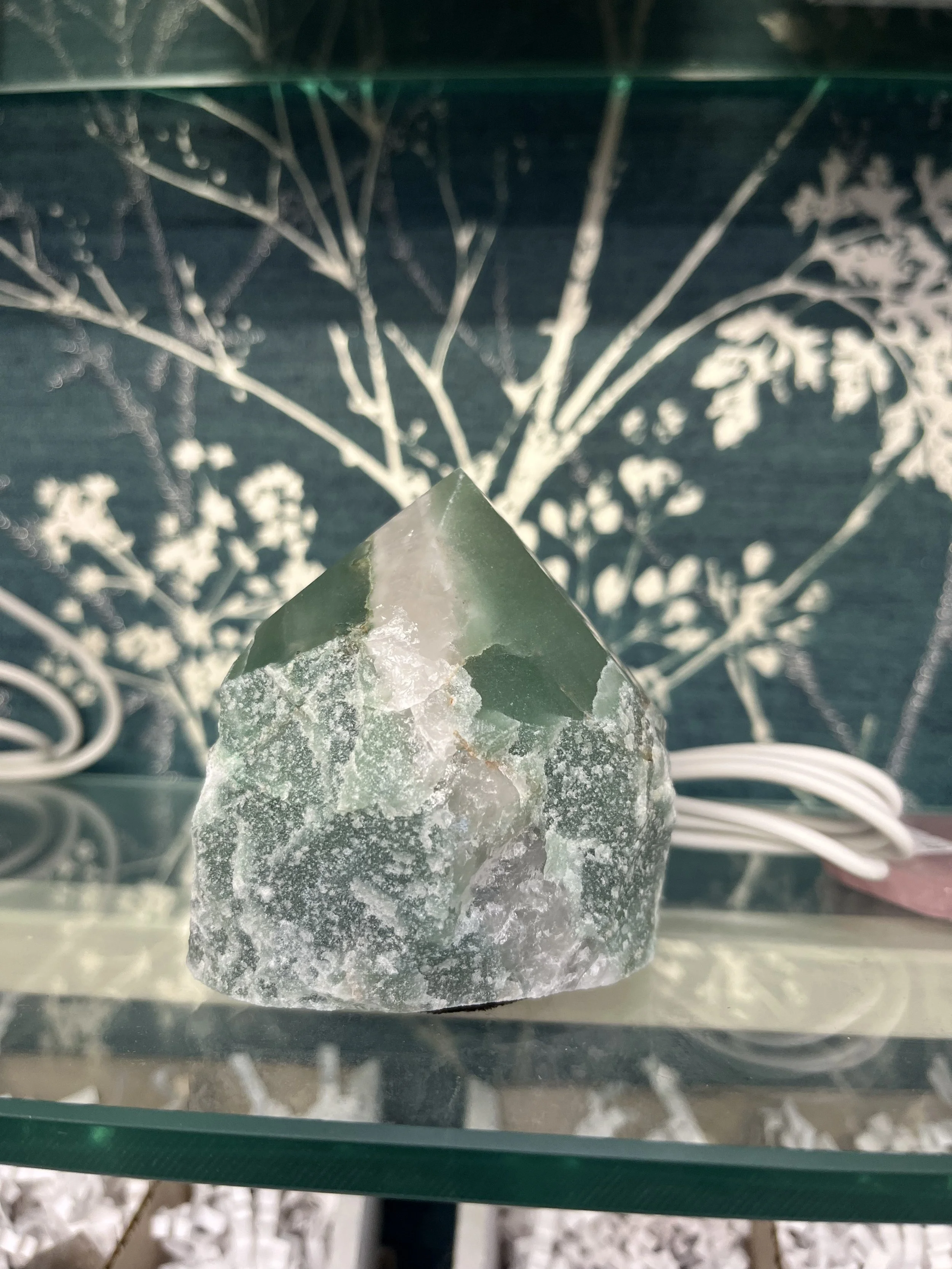 Green Aventurine Crystal Point lamp