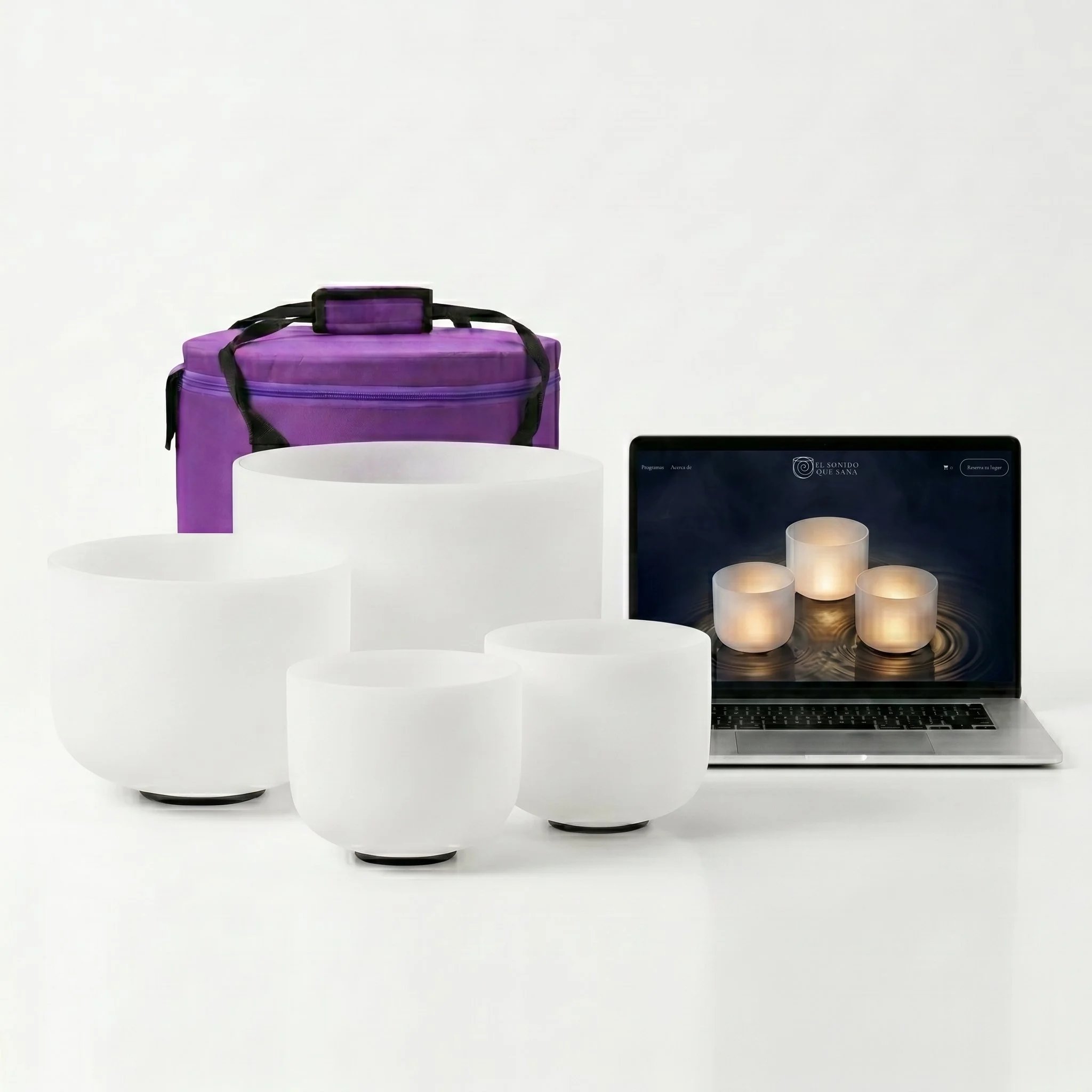 Curso en Línea + Set de 3 Cuencos 6, 8
