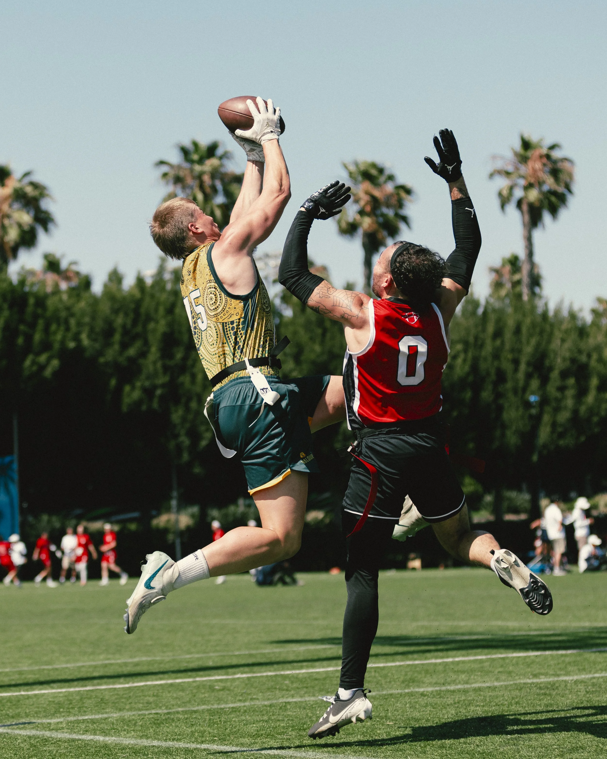 Our physiotherapist at KOR Physio, competing for Australia in an international Flag Football competition