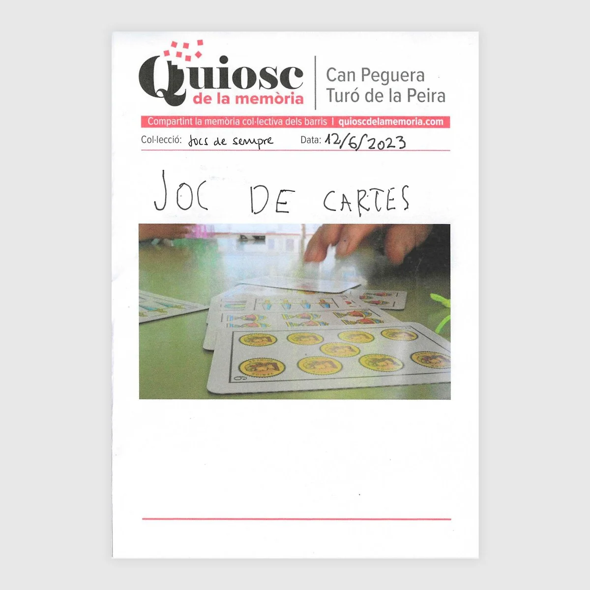 Jocs de sempre: cartes