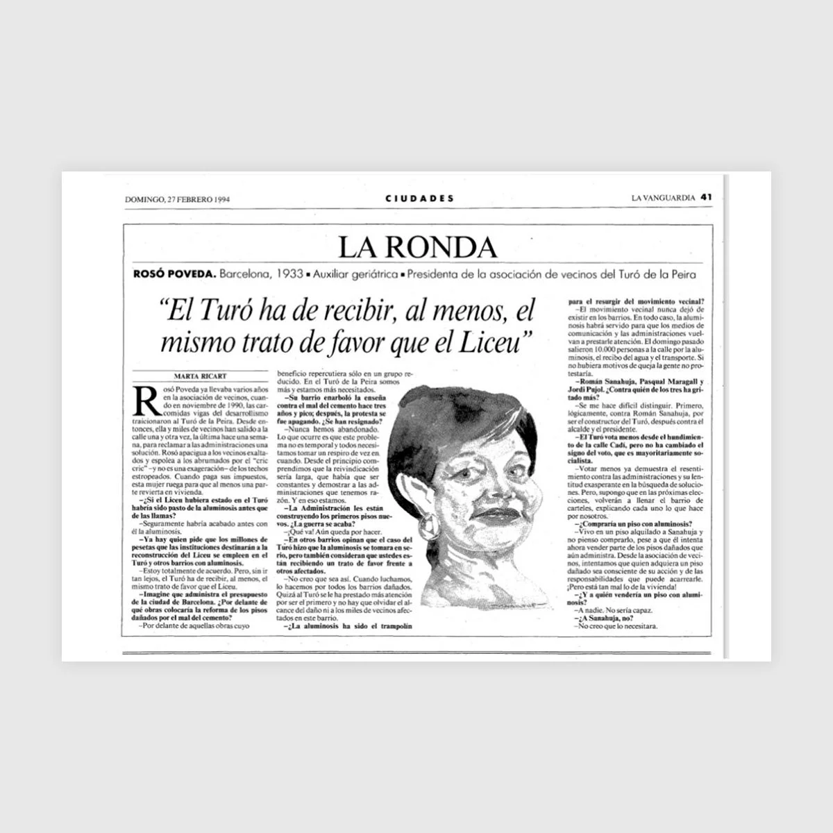 1994: entrevista a la presidenta de l’AAVV