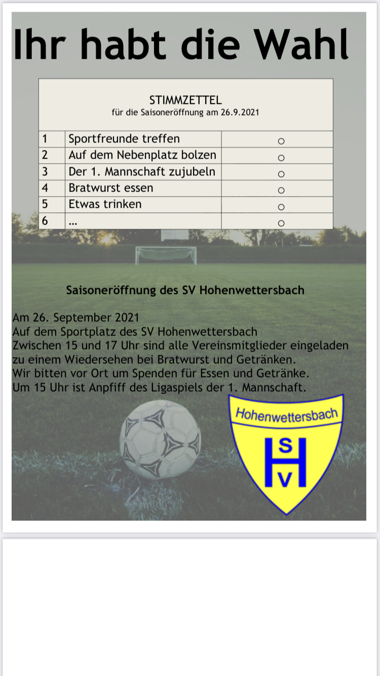 Saisoneröffnung