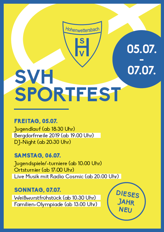 Das Sportfest steht vor der Tür!