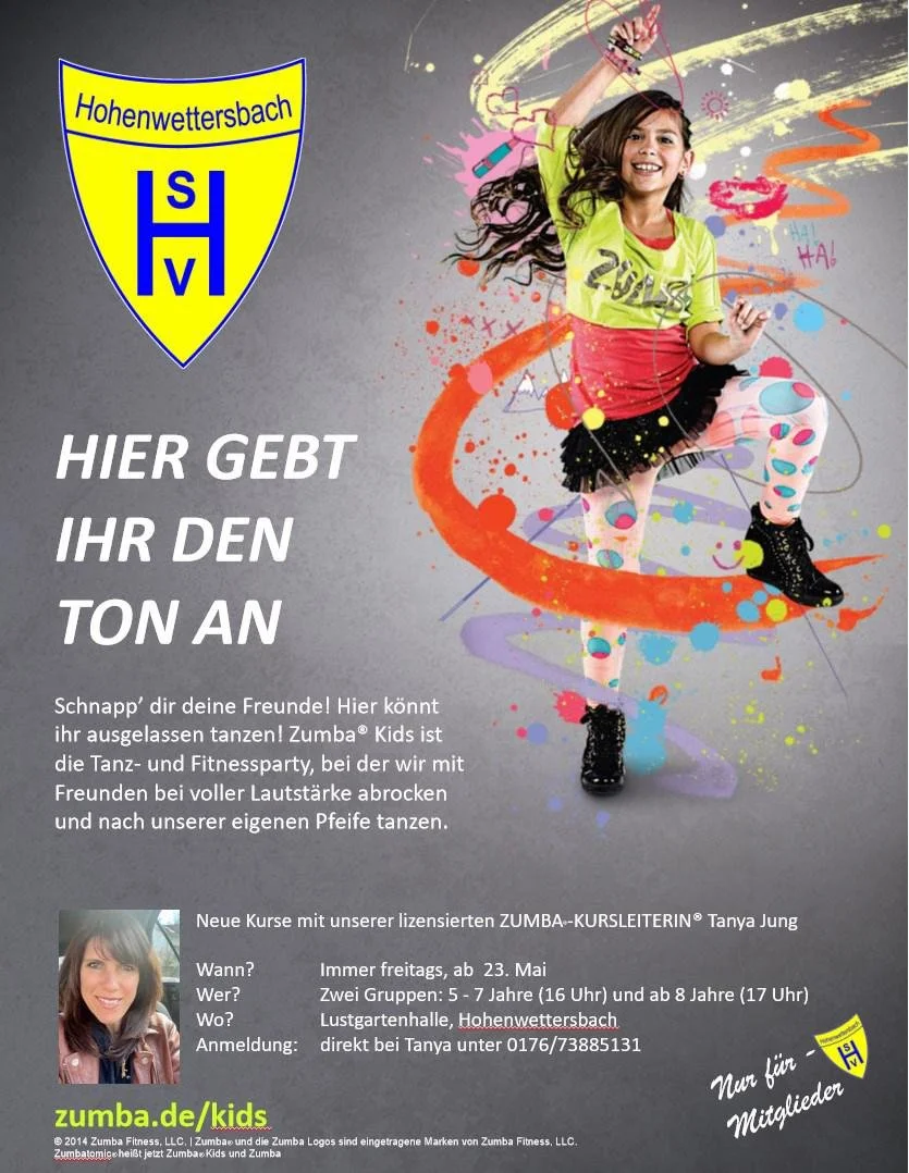 Kinder Zumba beim SVH