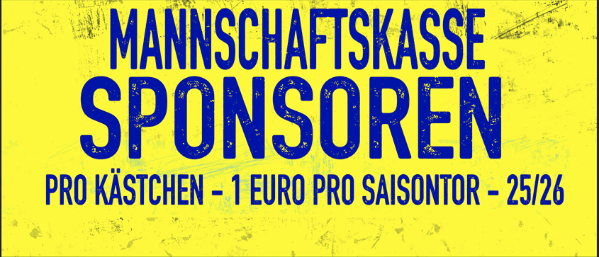Sponosrentafel der  1. Mannschaft für die Saison 25/26