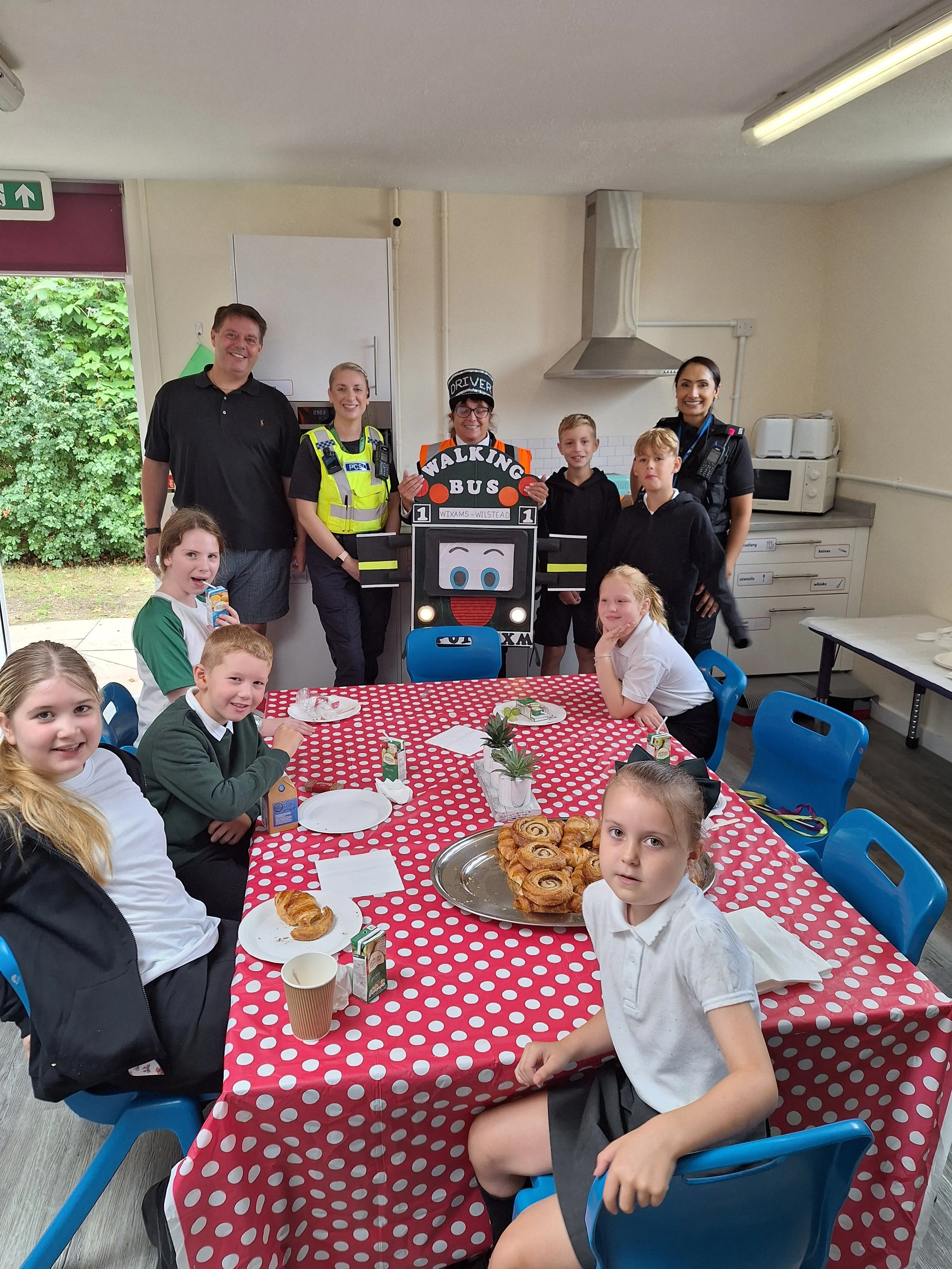 Wilstead Primary School launches first Walking Bus with costumes and bubbles for Bedfordshire pupils