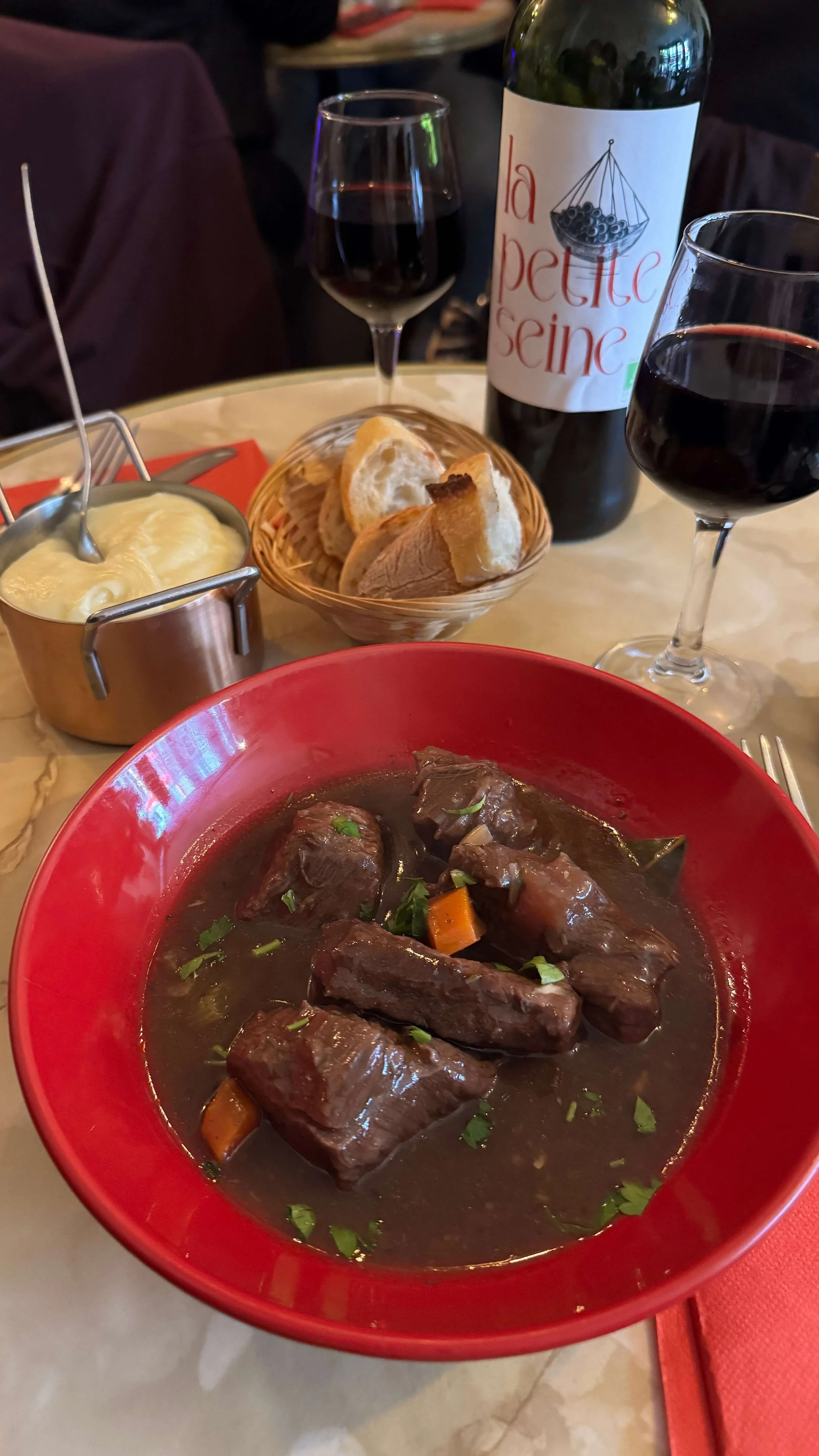 Beef Bourguignon at Mamie Colette