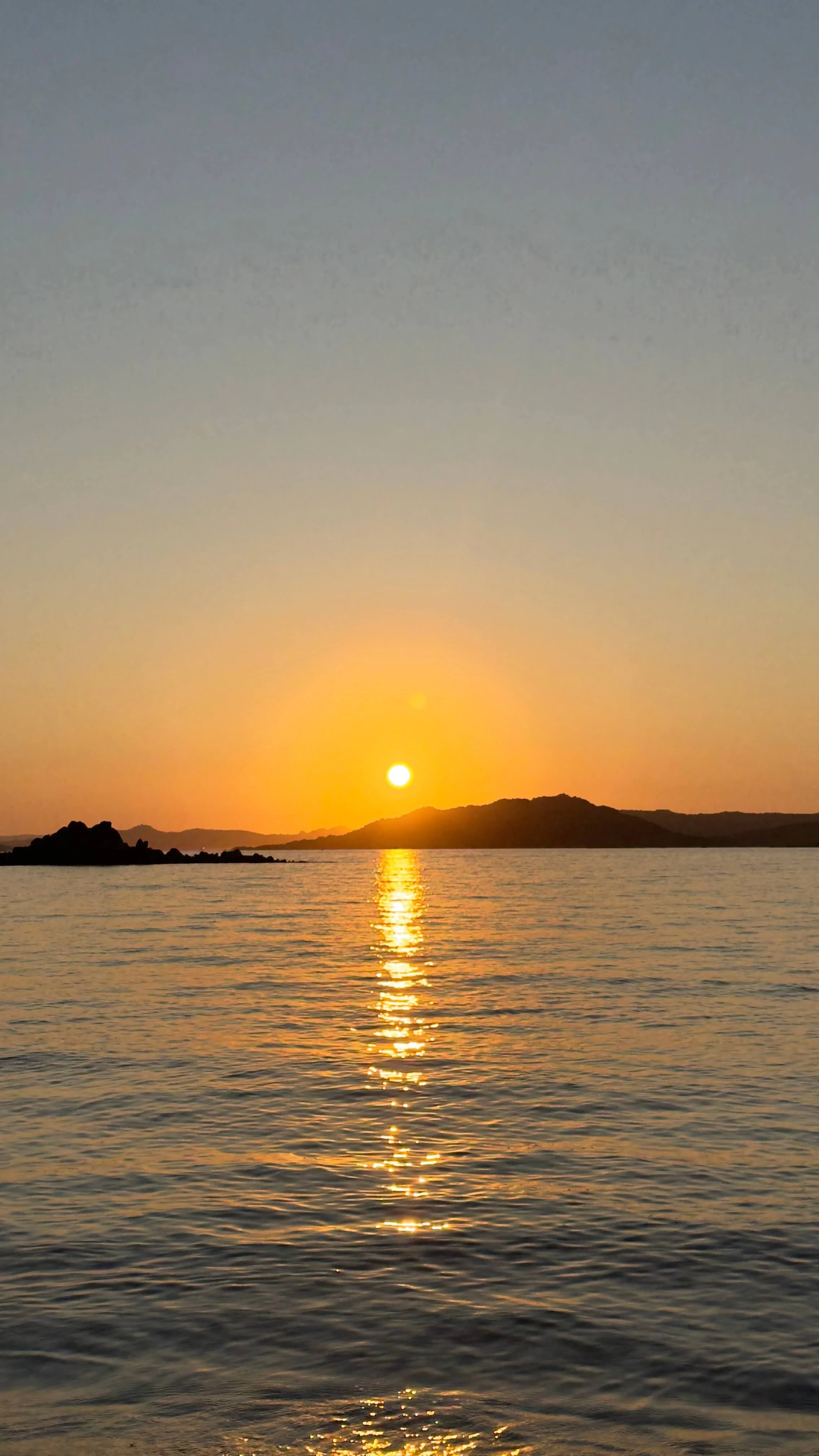 Sunset at Cala Andreani