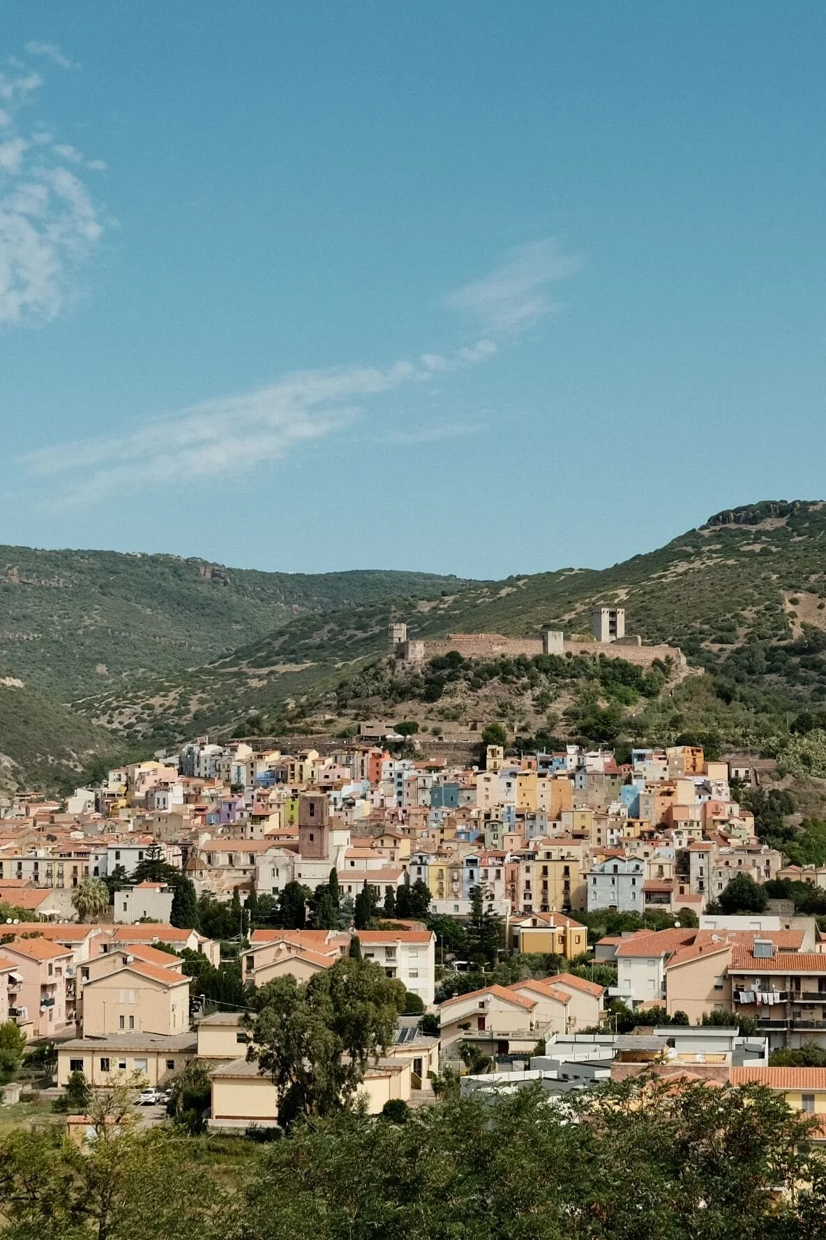 View of Bosa Sardinia